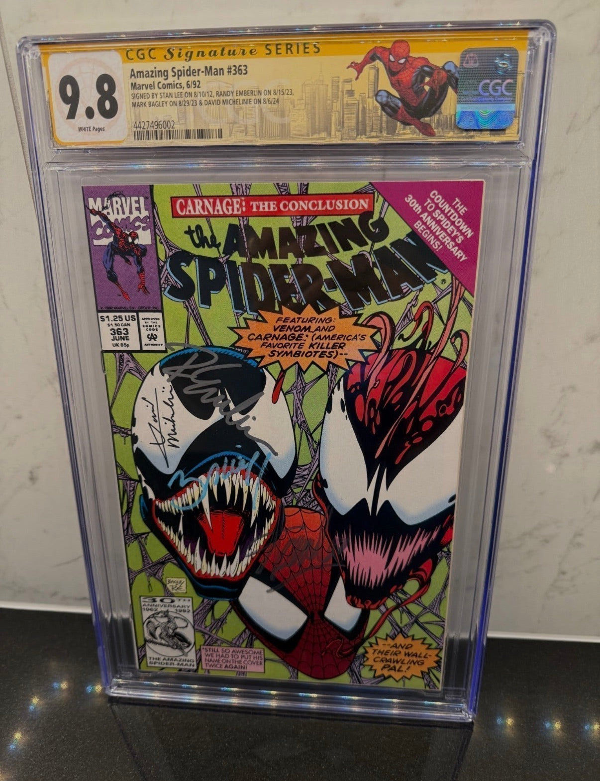 Amazing Spider-Man #363 CGC 9.8 SS | Stan Lee, Bagley, Michelinie