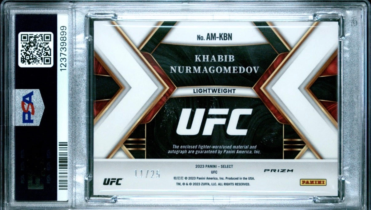 Khabib Nurmagomedov 2023 Panini Select UFC Autographed Memorabilia Relic 1 /25