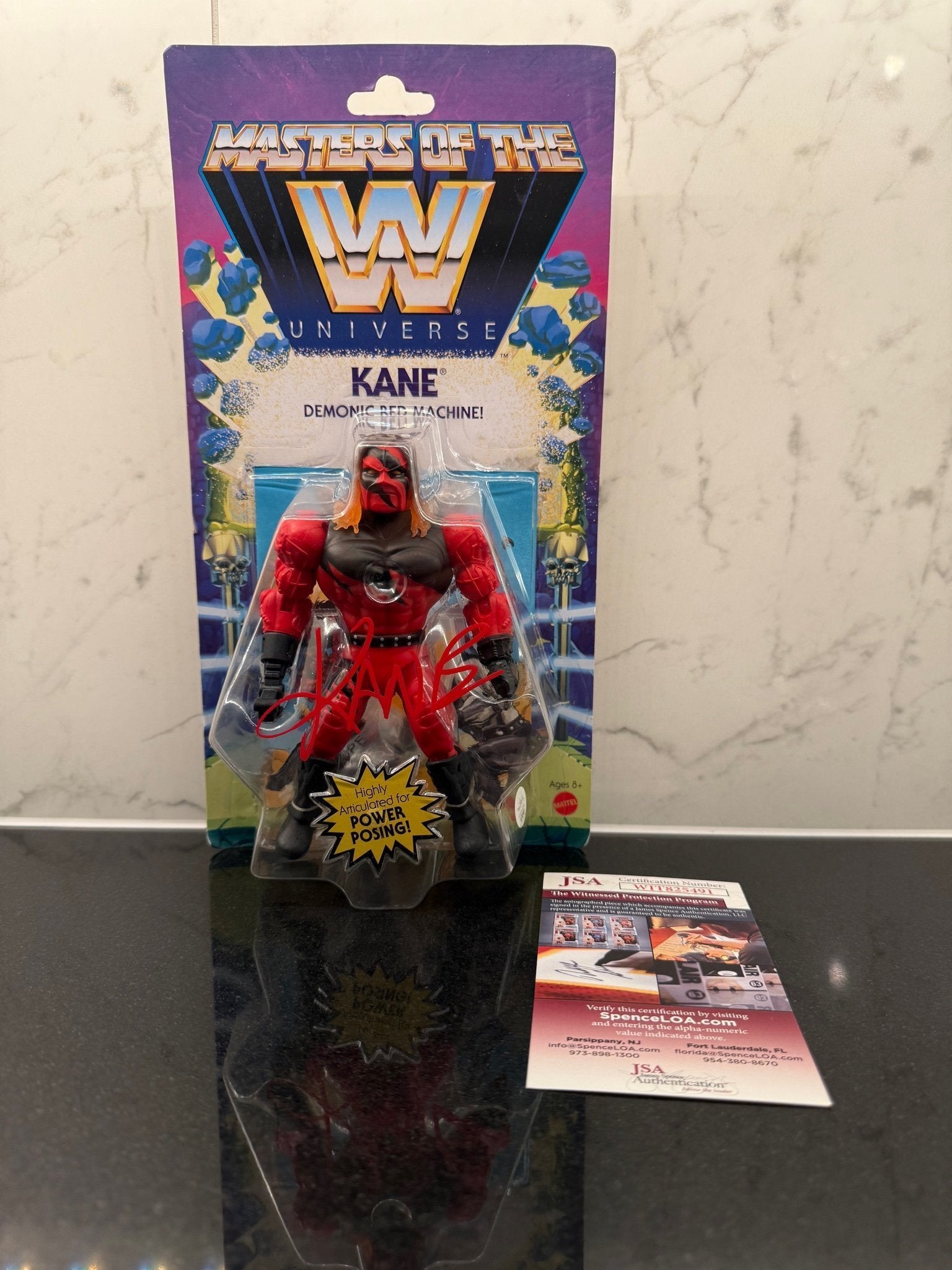 KANE Signed WWE Masters of the Universe Action Figure – Autographed – JSA COA – WWE x MOTU