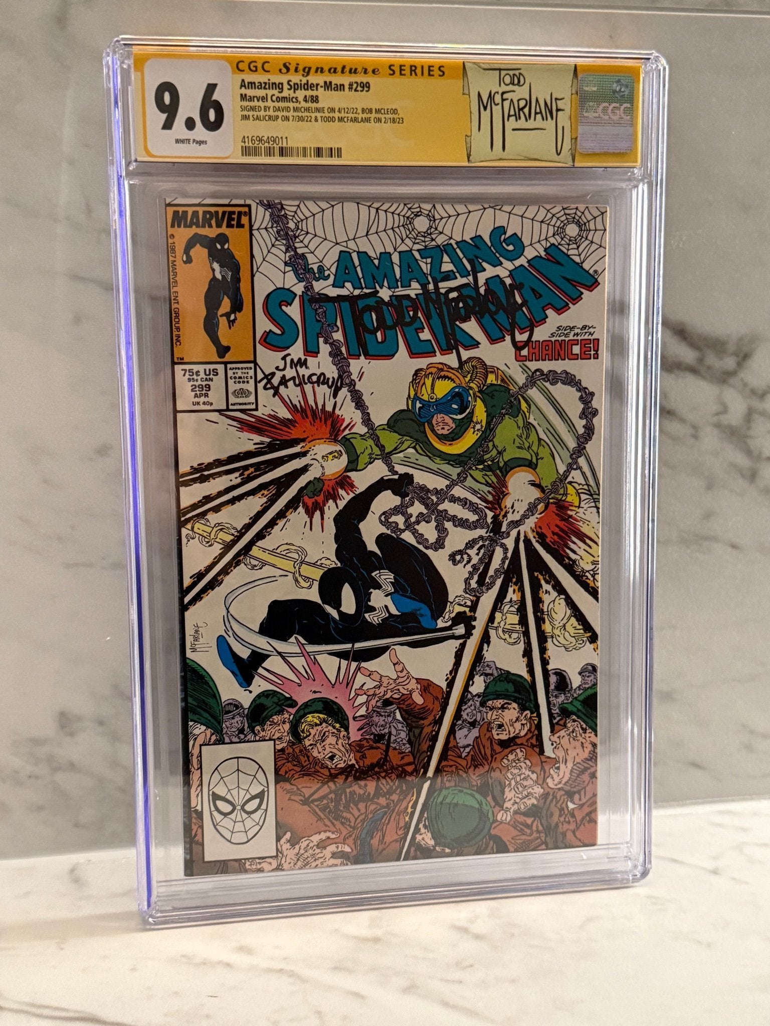 Amazing Spider-Man #299 – CGC 9.6 – 4x Signed – First Venom Cameo – Key Issue