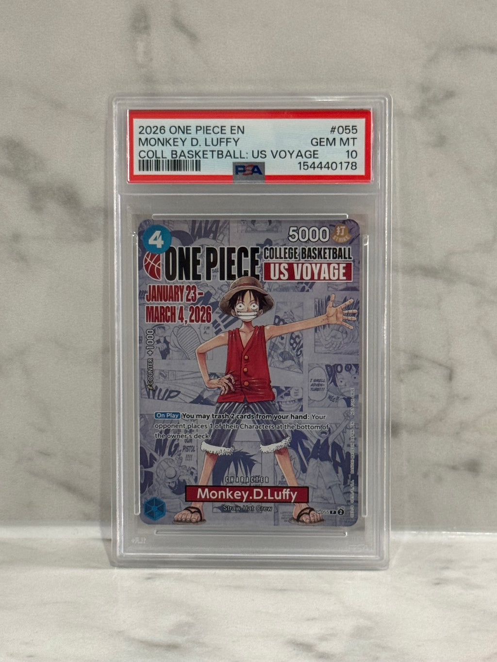 2026 One Piece College Basketball: US Voyage #055 Monkey D. Luffy