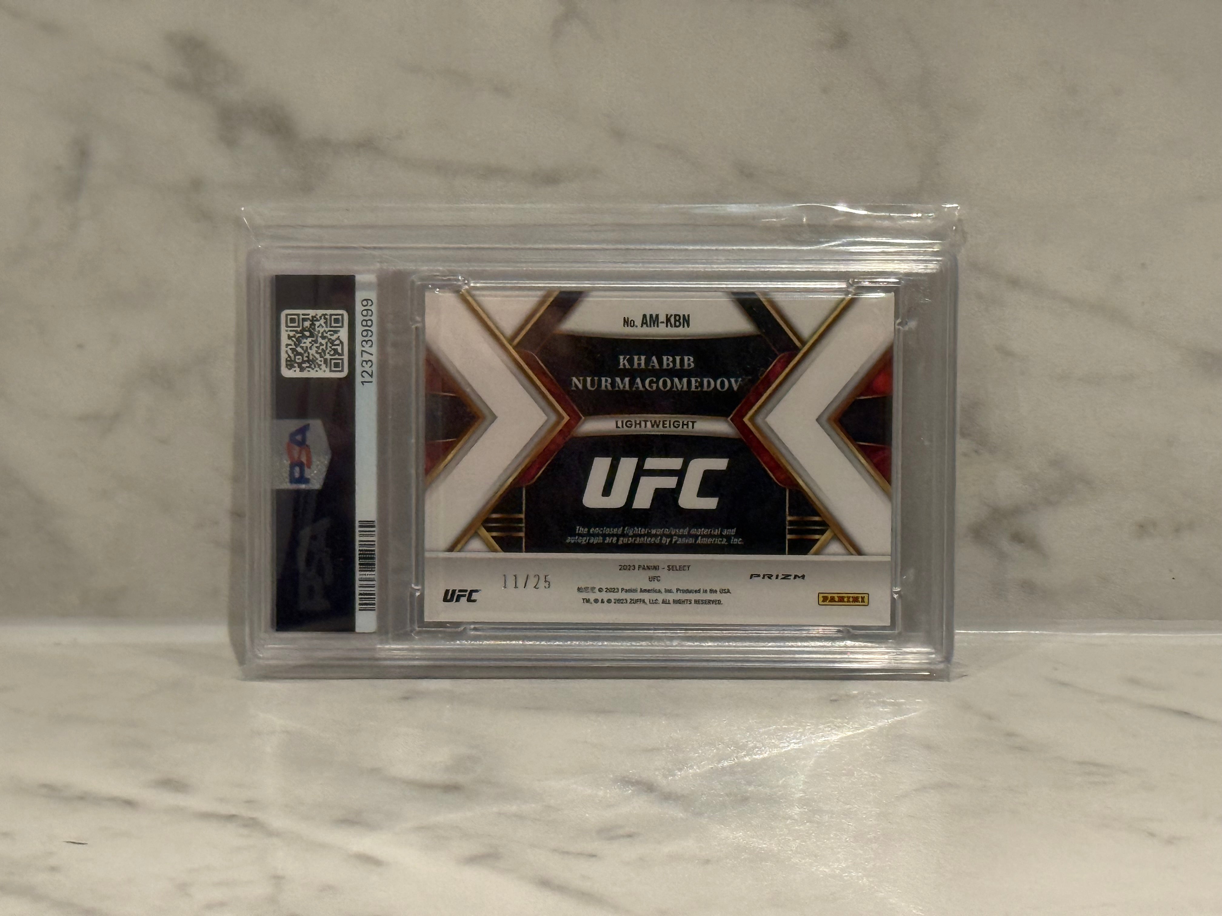 Khabib Nurmagomedov 2023 Panini Select UFC Autographed Memorabilia Relic 1 /25