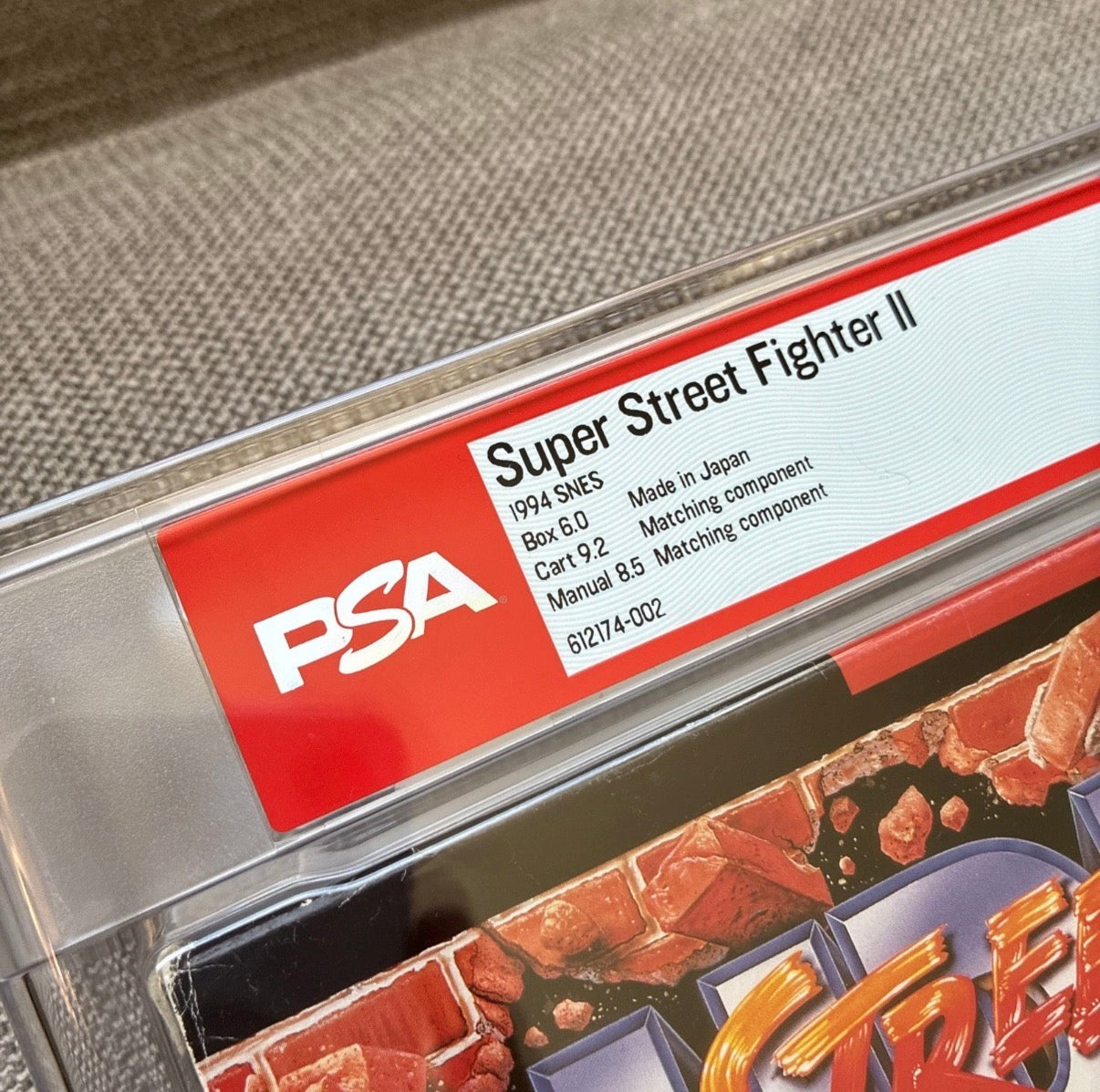 SUPER STREET FIGHTER 2 SNES Super Nintendo CIB Complete Graded PSA 7.5