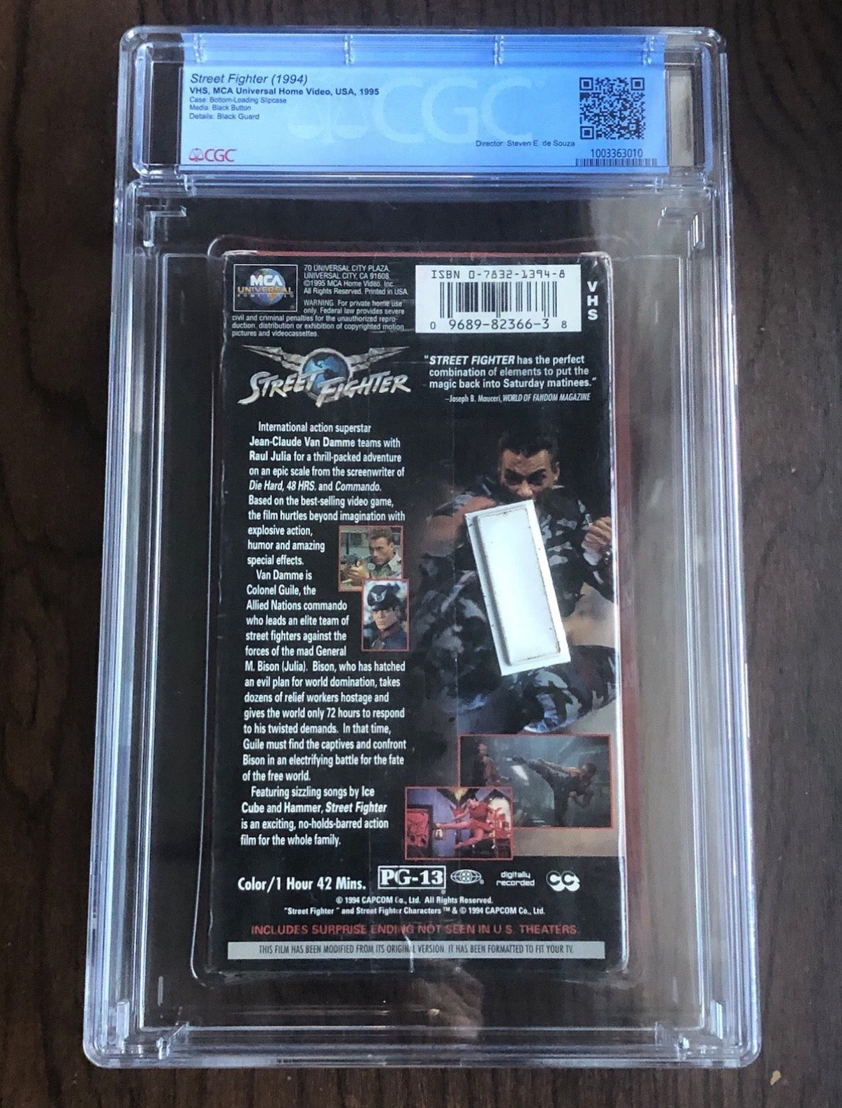 Street Fighter (1994) Original 1995 VHS – CGC 9.0 A+