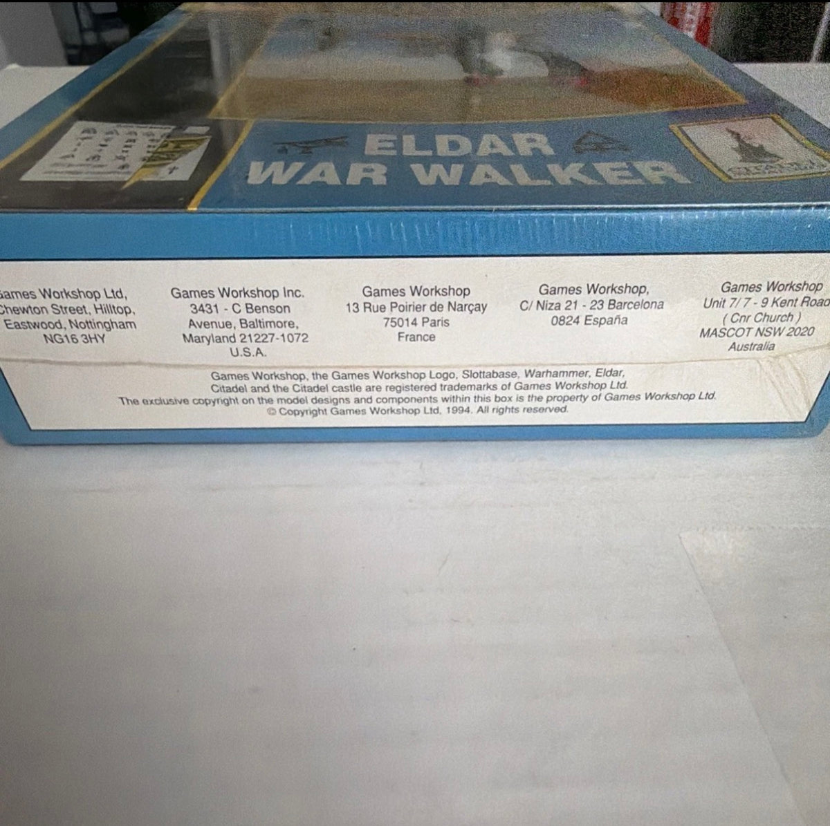 Warhammer 40,000 Eldar War Walker 1994 – Factory Sealed NOS Vintage Games Workshop