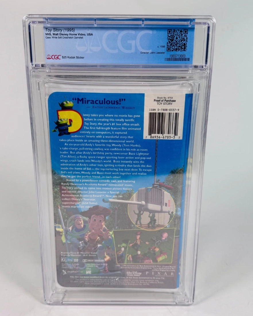 Toy Story VHS CGC 9.0 A+ | Disney Store & Kodak Sticker Variant