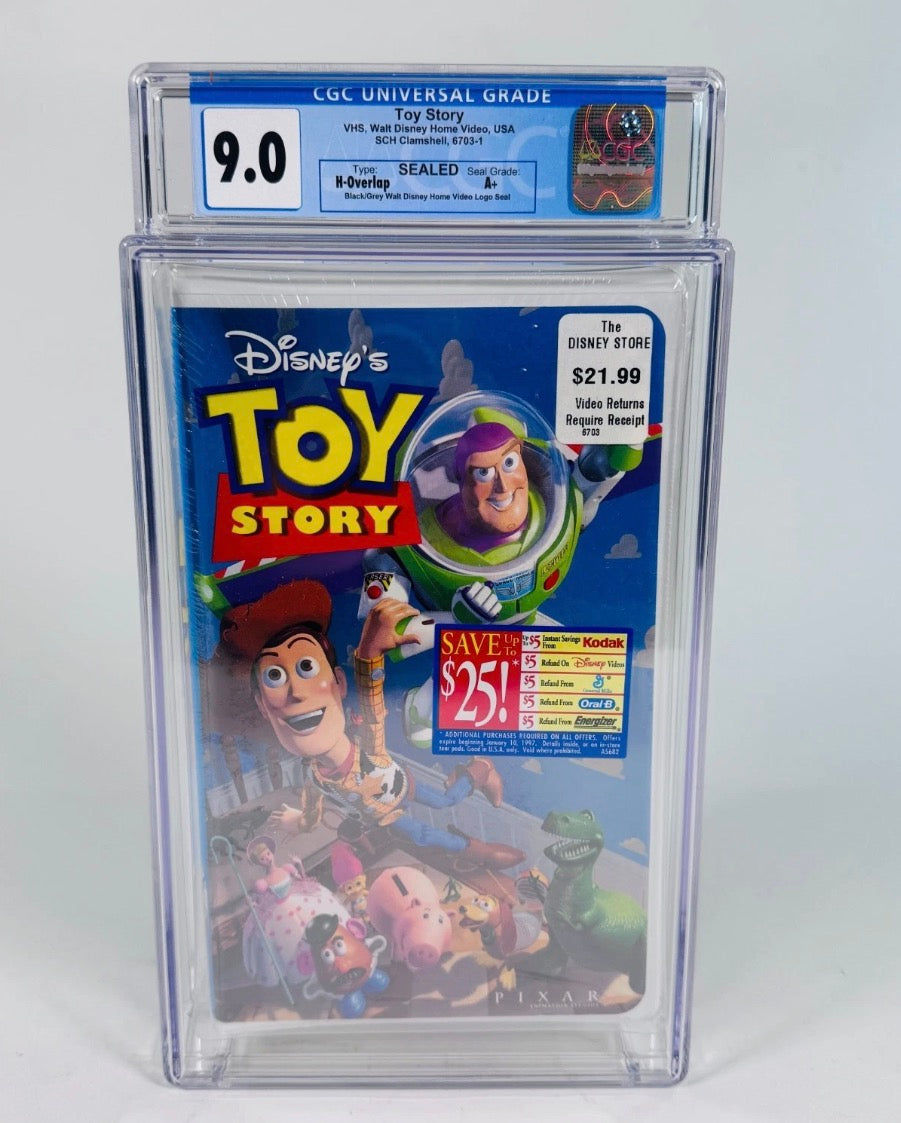 Toy Story VHS CGC 9.0 A+ | Disney Store & Kodak Sticker Variant