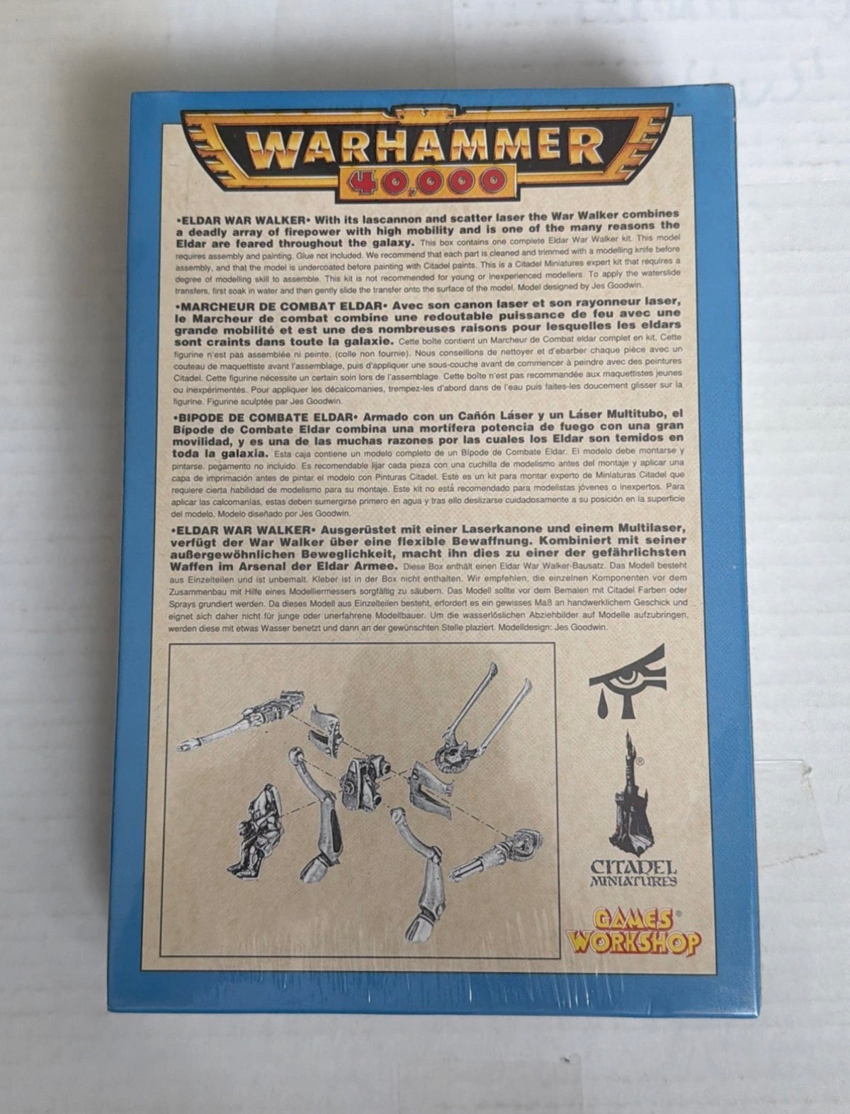 Warhammer 40,000 Eldar War Walker 1994 – Factory Sealed NOS Vintage Games Workshop