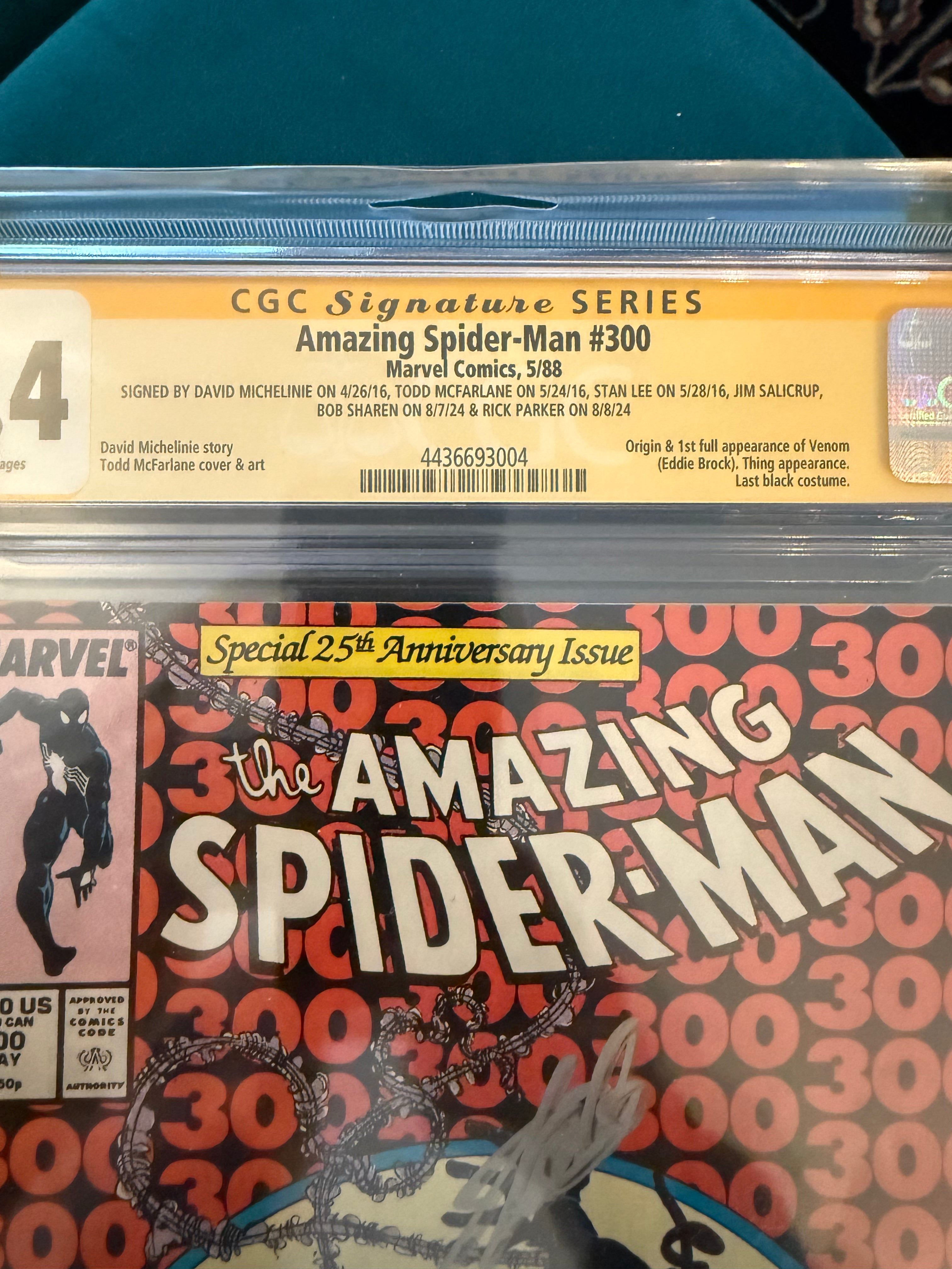 Amazing Spider-man #300 (CGC) 9.4 6X signed WE ARE VENOM Stan Lee 1 of 1