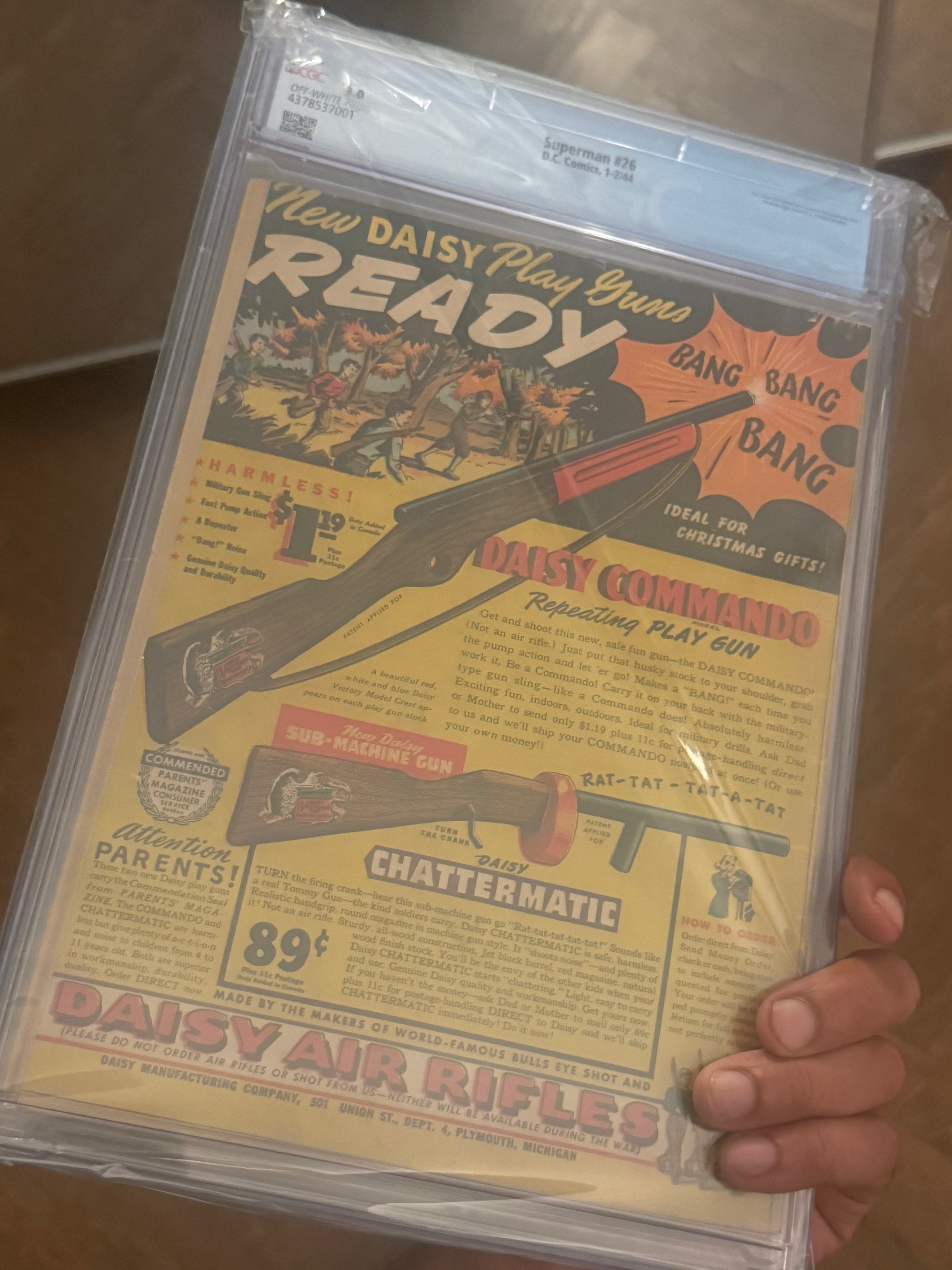 Superman #26 (1944) – CGC 3.0 – Golden Age WWII Cover