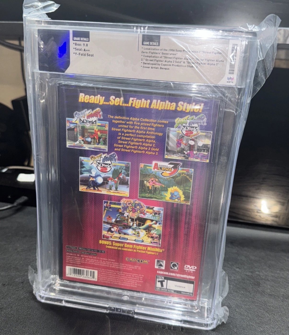 Street Fighter Alpha Anthology PS2 Graded 9.8 A++