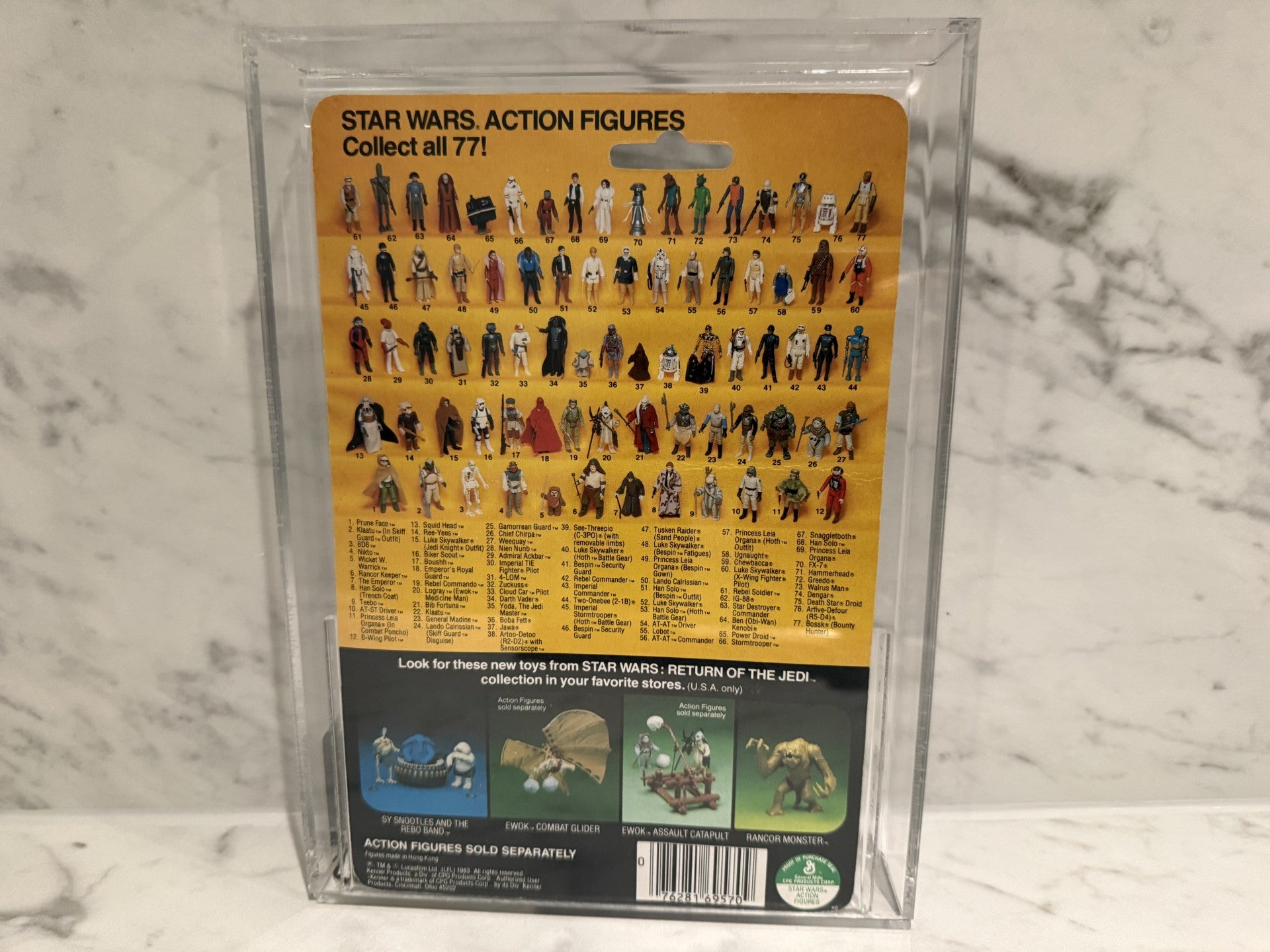 Vintage 1983 Kenner Star Wars Darth Vader — AFA 80 (77-Back)