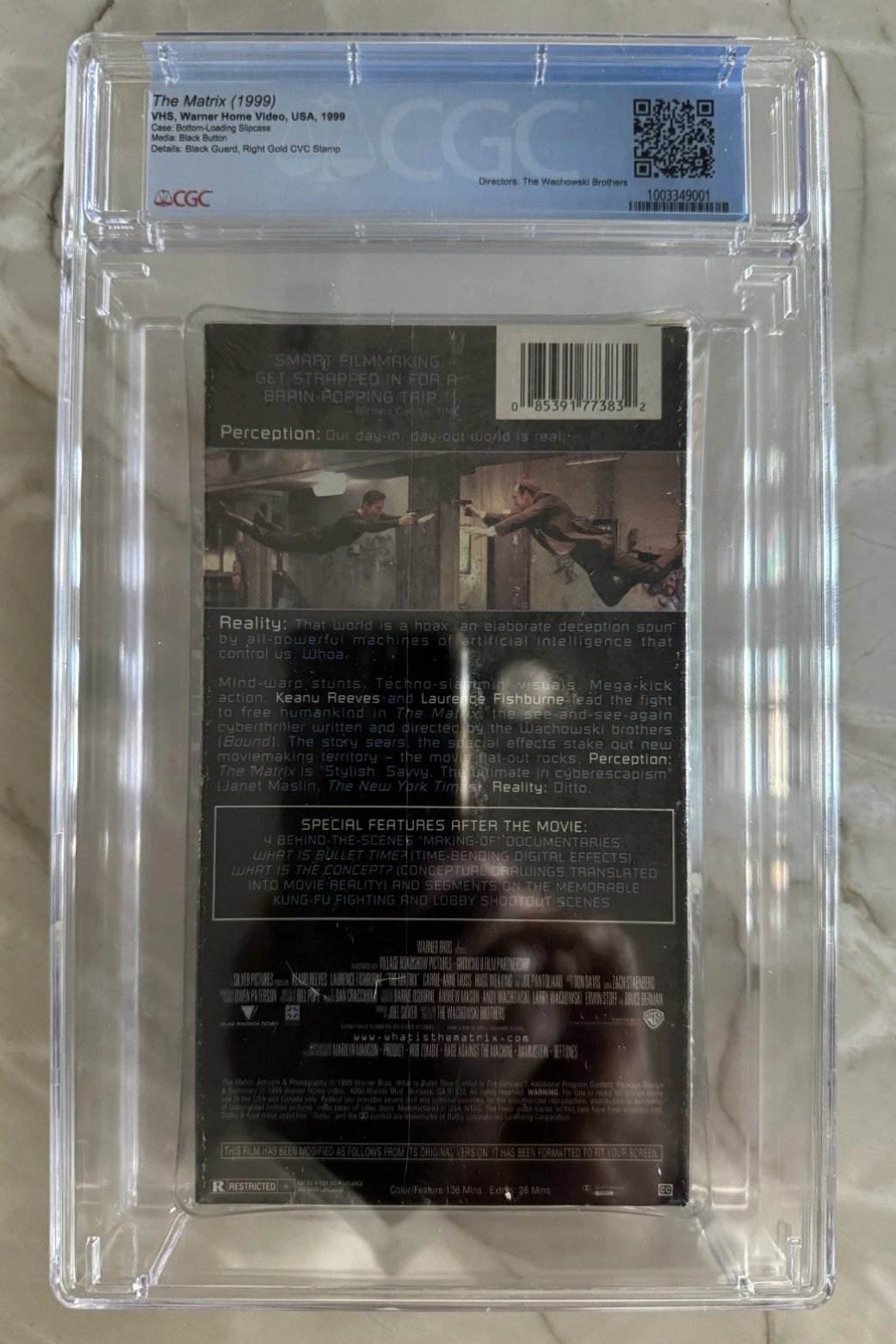 The Matrix — Collector’s Edition VHS (1999), CGC 9.6 A+ Sealed