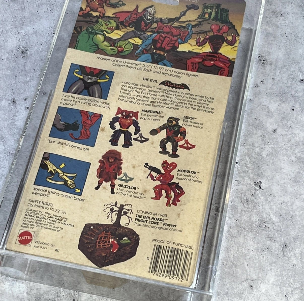 Vintage MOTU Hordak MOC Graded CAS 75 He-Man Masters of the Universe 1982