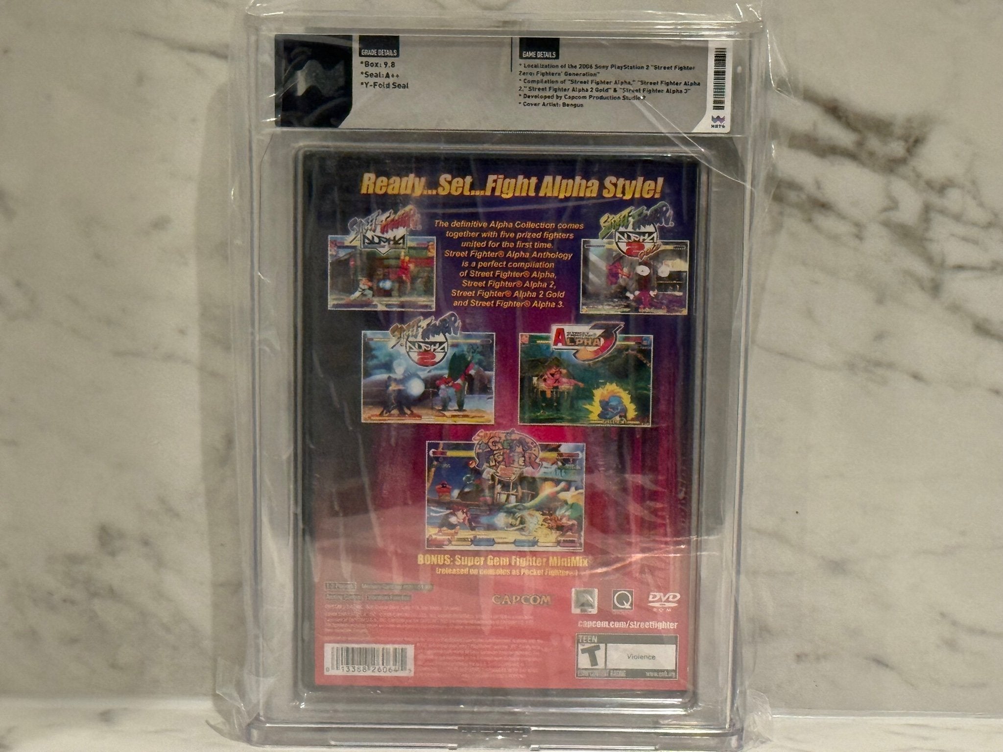 Street Fighter Alpha Anthology PS2 Graded 9.8 A++