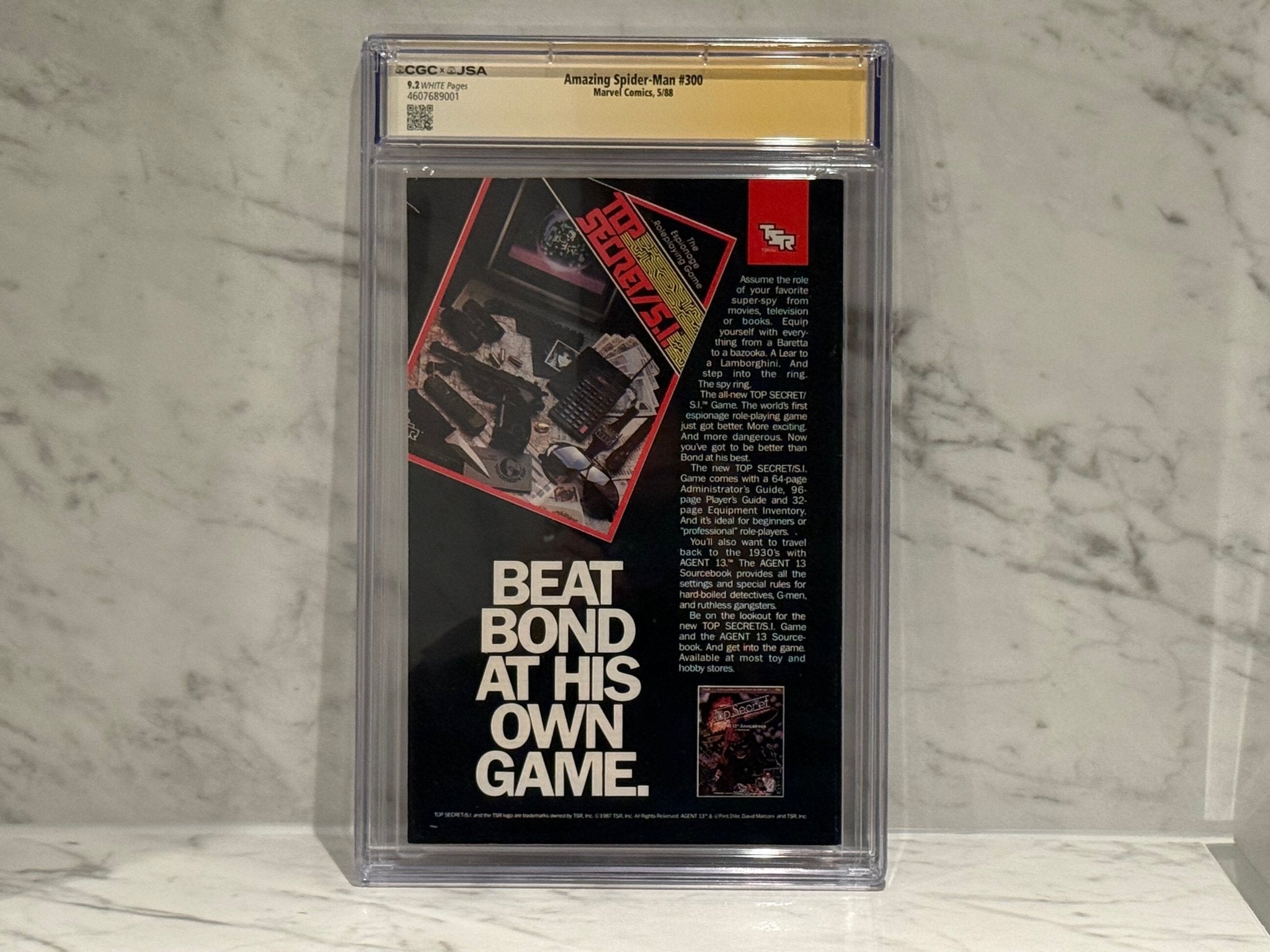 Amazing Spider-Man #300 CGC 9.2 SS Dual Signed Stan Lee