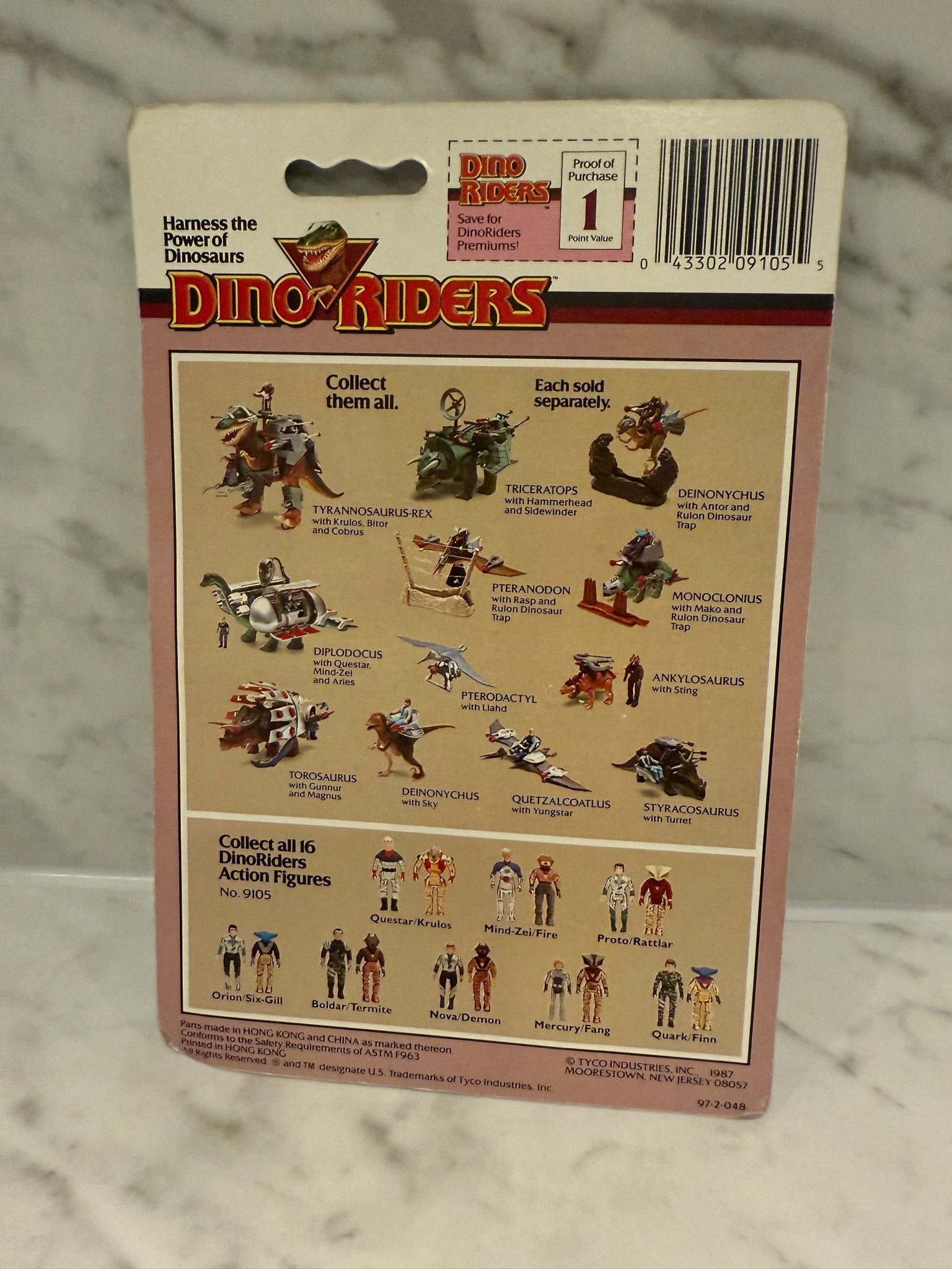 Tyco Dino-Riders Fire/Mind Zel Action Figure – NEW/SEALED – 1987 Vintage Toy