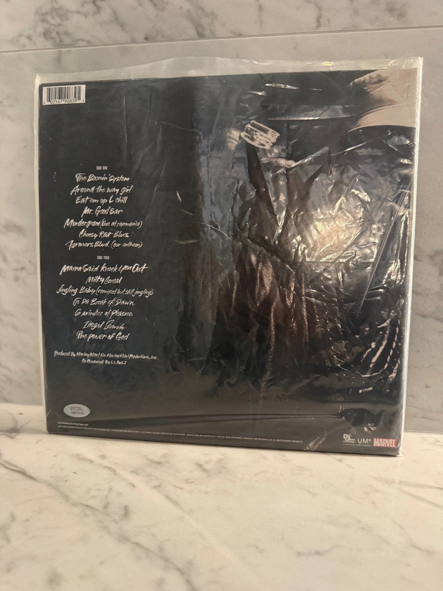 LL COOL J Signed Vinyl – Mama Said Knock You Out – Marvel Punisher Tribute Cover – PSA Authenticated