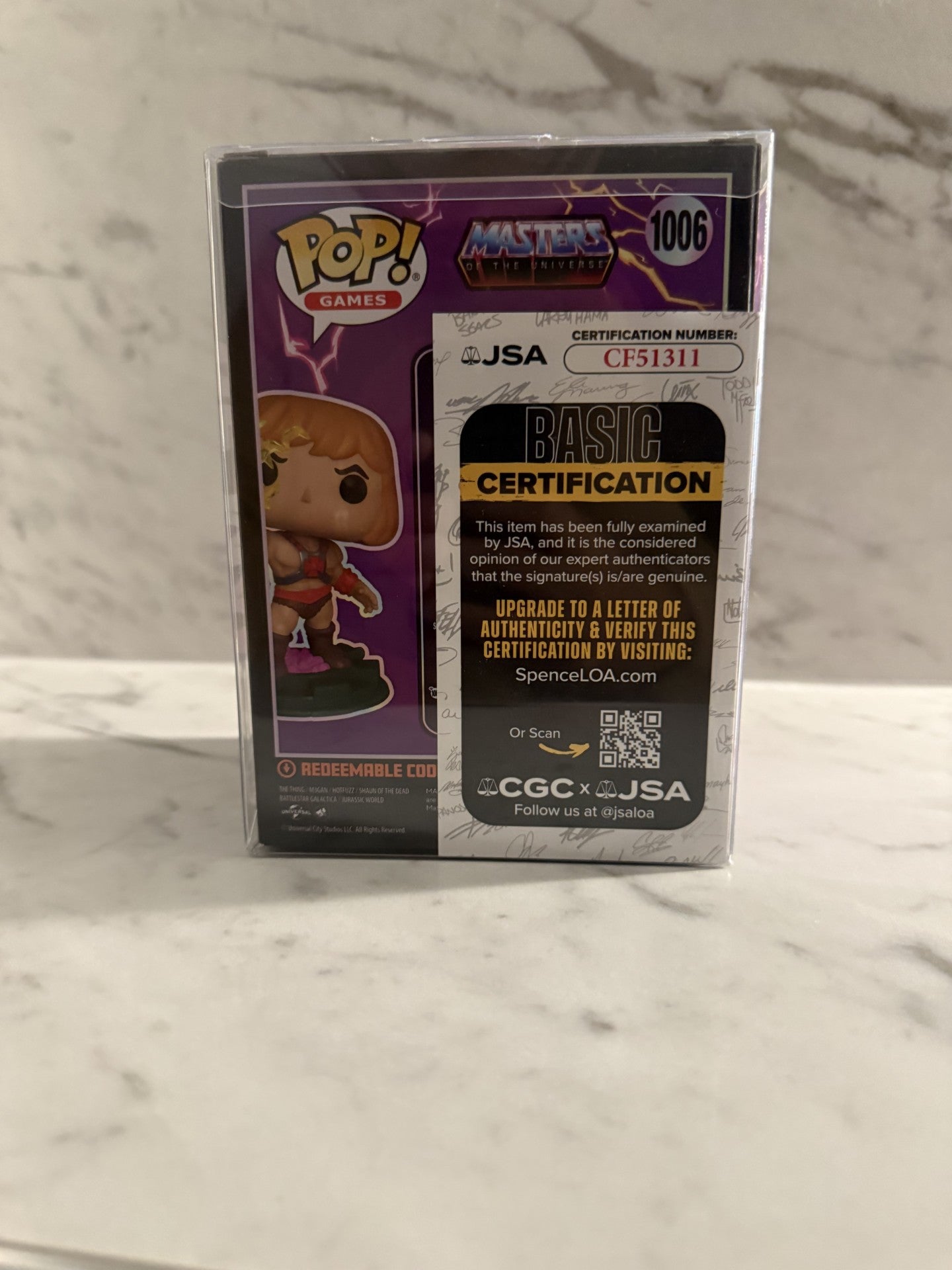 Dolph Lundgren Signed He-Man Funko Pop #1006 JSA COA Autograph