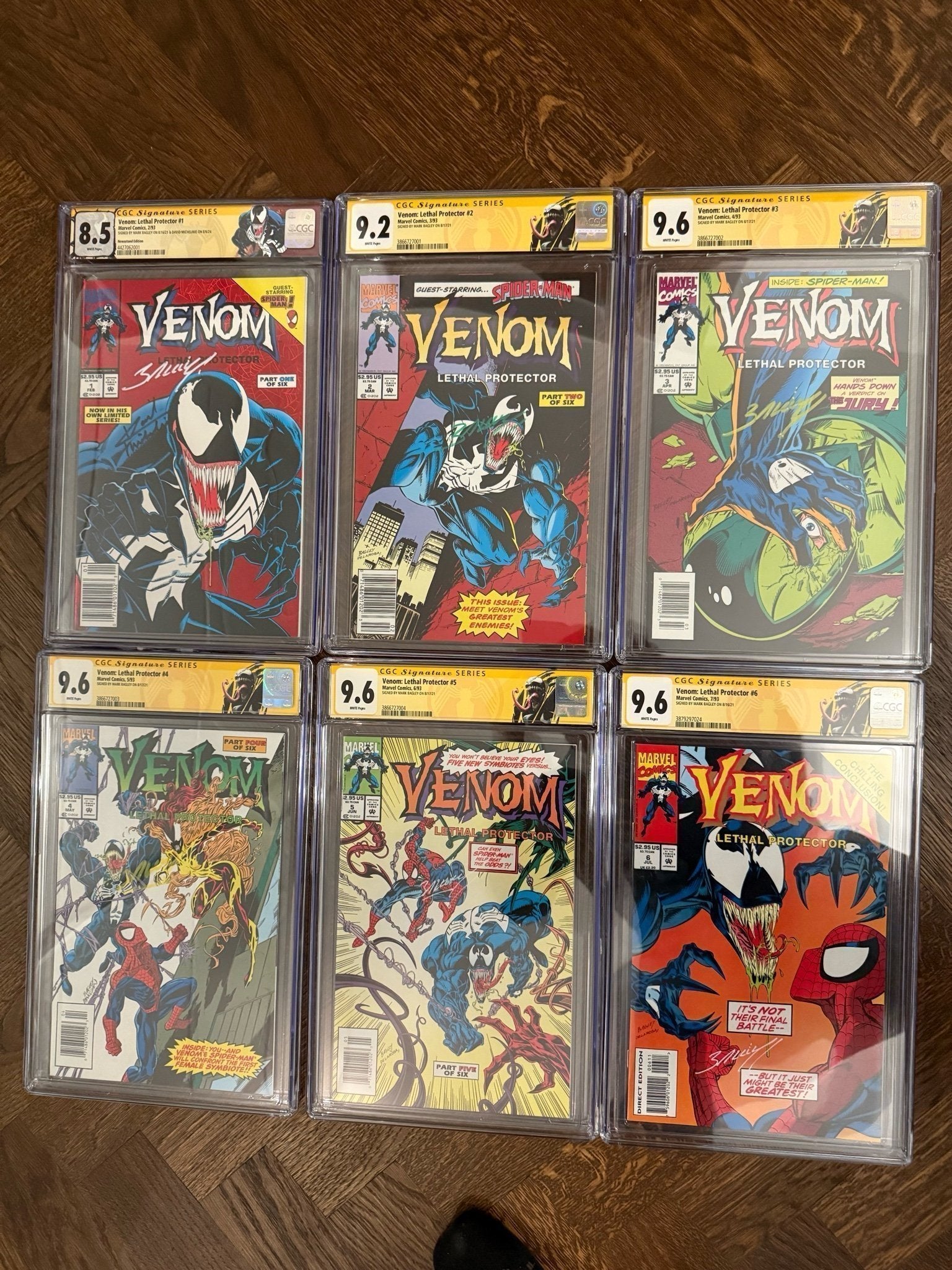 Venom: Lethal Protector #1–6 Bundle – CGC Graded – Signed – Newsstand – Key Issues