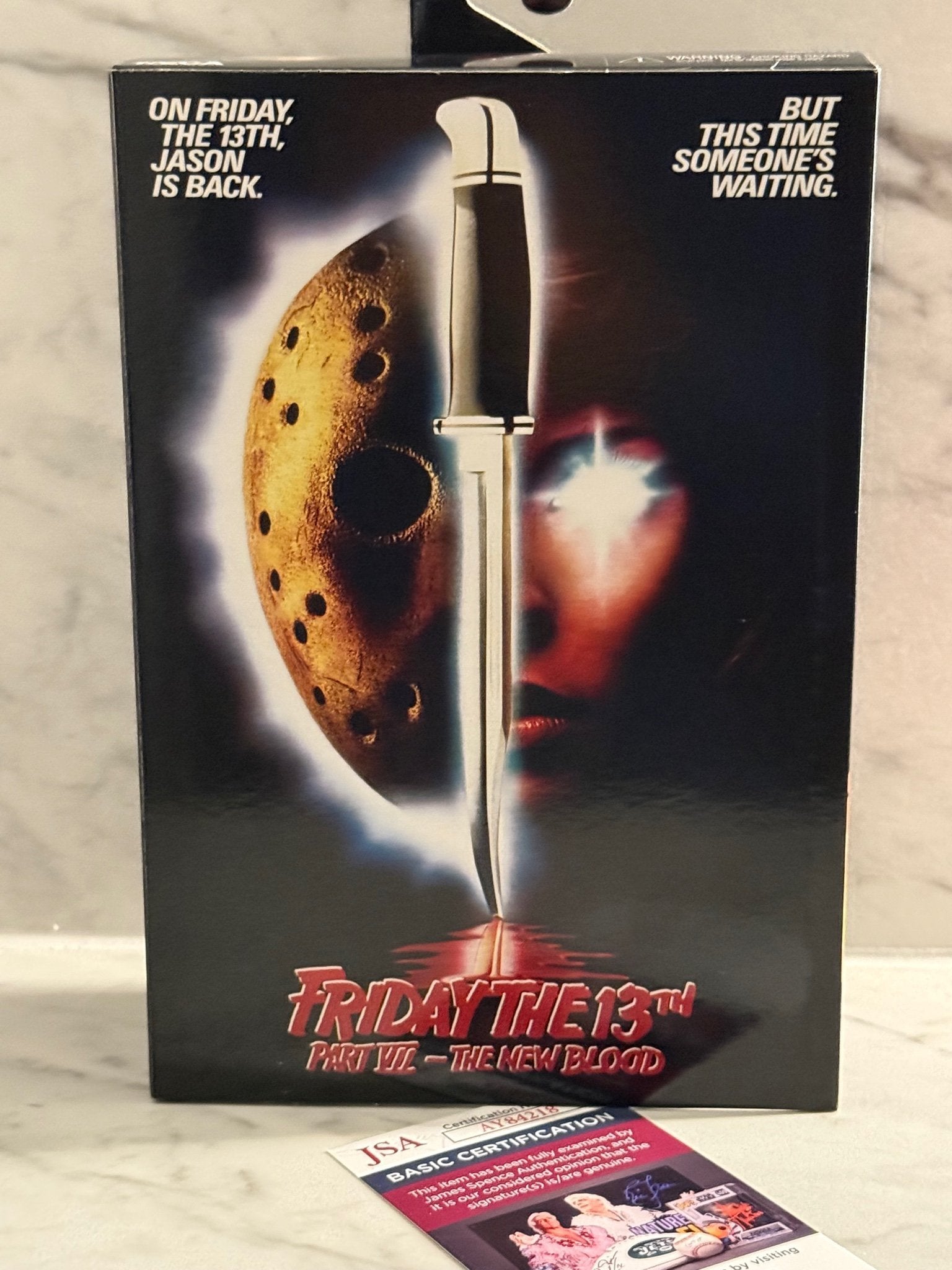 Kane Hodder Signed Jason Voorhees NECA Figure – Friday the 13th – Autographed Box – BAS/JSA COA