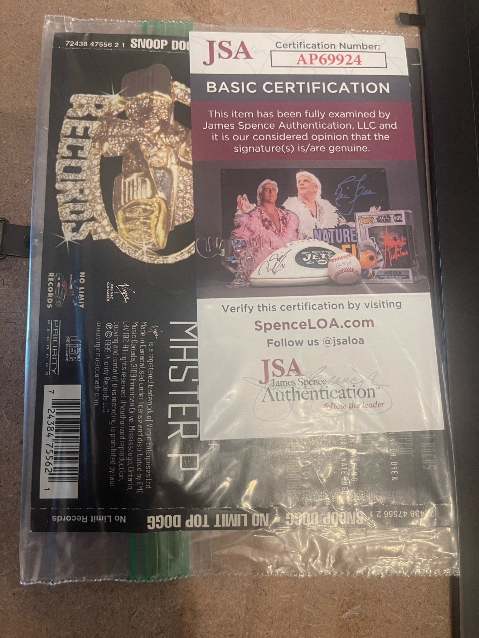 Snoop Dogg & Redman Signed Collectible – JSA COA – No Limit & Muddy Waters - Rap Legends