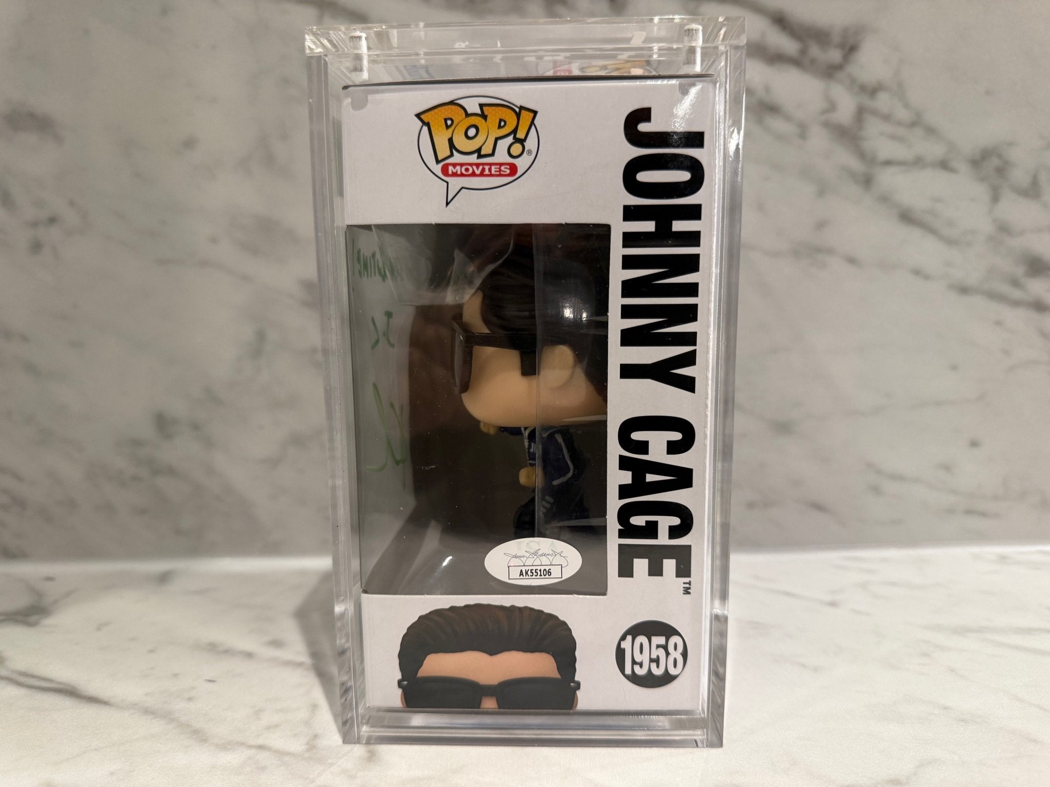 Karl Urban Signed Johnny Cage Mortal Kombat 2 Funko w/ JSA and fgs slab
