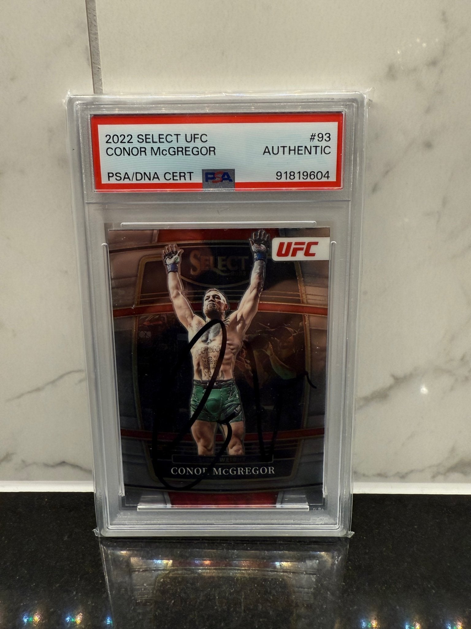Conor McGregor Signed UFC 2022 Panini Select Card – PSA/DNA Slabbed – Autograph – MMA Legend
