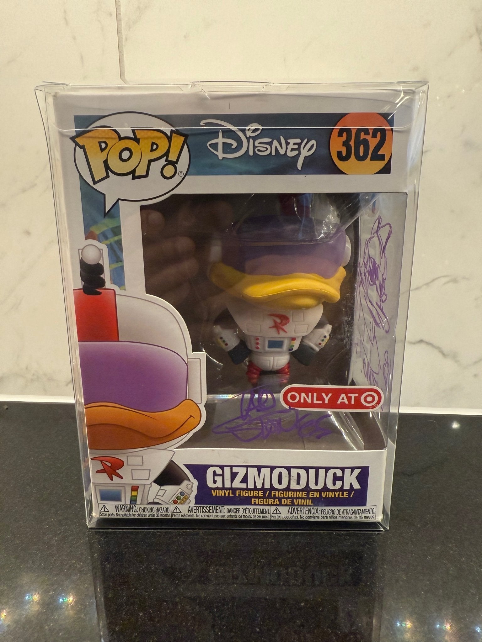 Gizmoduck Funko Pop! – Signed & Sketched by Tad Stones – Becket COA – DuckTales/Disney Collector's Item