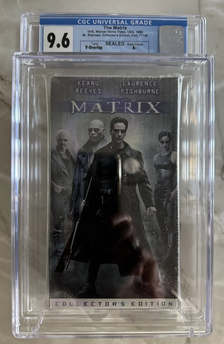 The Matrix — Collector’s Edition VHS (1999), CGC 9.6 A+ Sealed