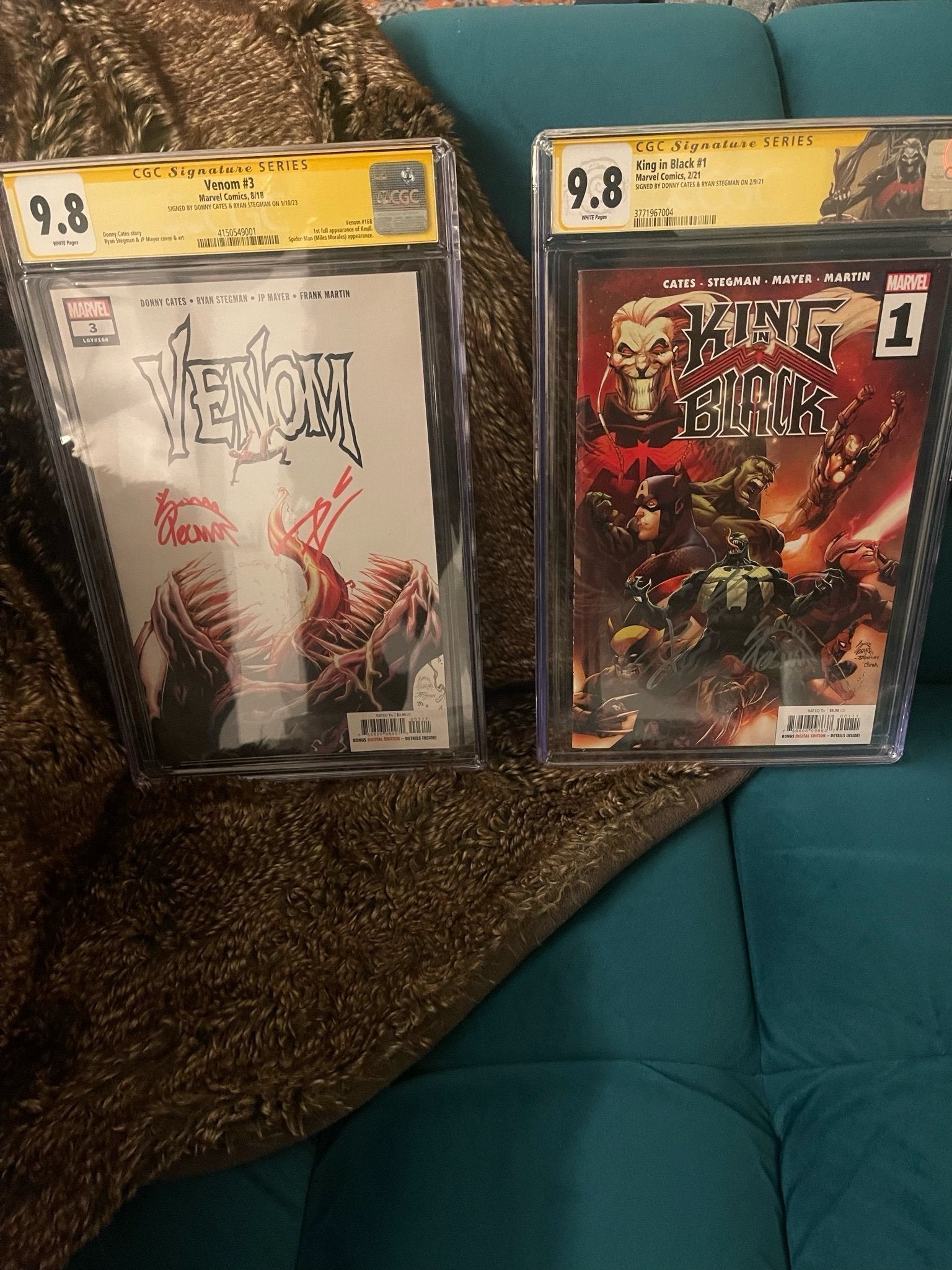 Venom #3 & King in Black #1 – CGC 9.8 – 2x Signed – 1st Appearance of Knull – Marvel Key Issues