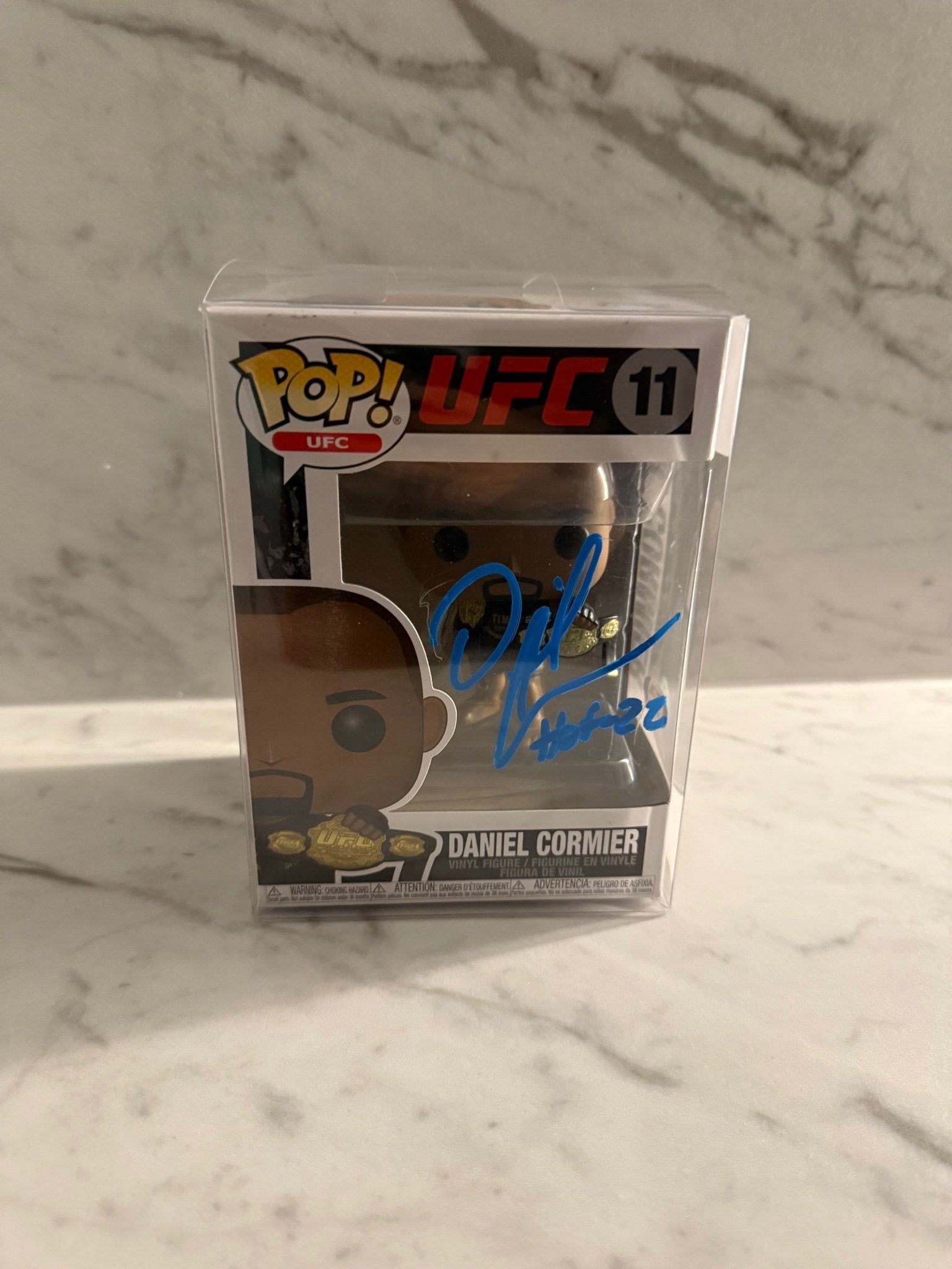 Daniel Cormier Signed Funko Pop – PSA/DNA – HOF 22 Inscription – UFC Double Champ