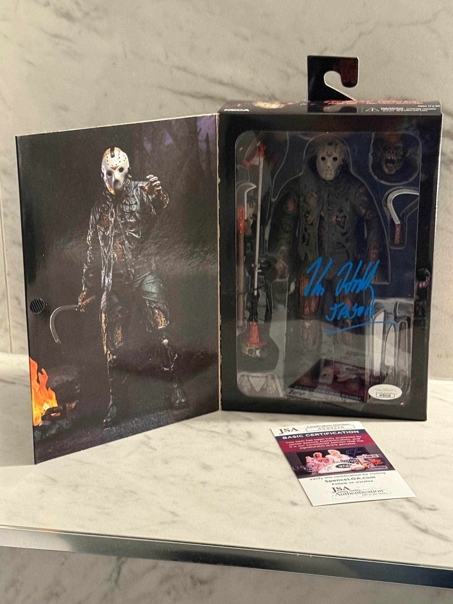 Kane Hodder Signed Jason Voorhees NECA Figure – Friday the 13th – Autographed Box – BAS/JSA COA