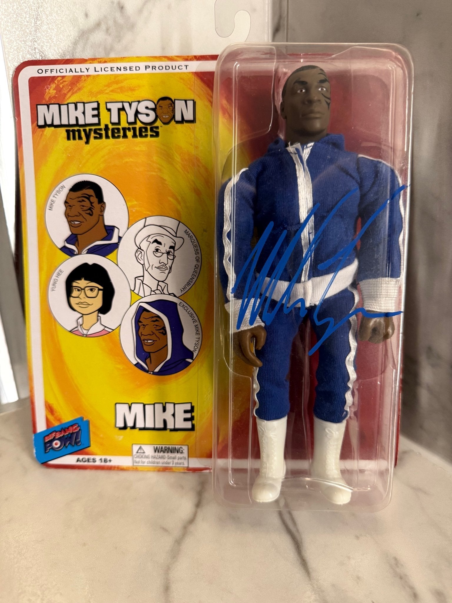 Mike Tyson IP Signed Action Figure – PSA/DNA Authenticated – Mike Tyson Mysteries – Rare Collectible