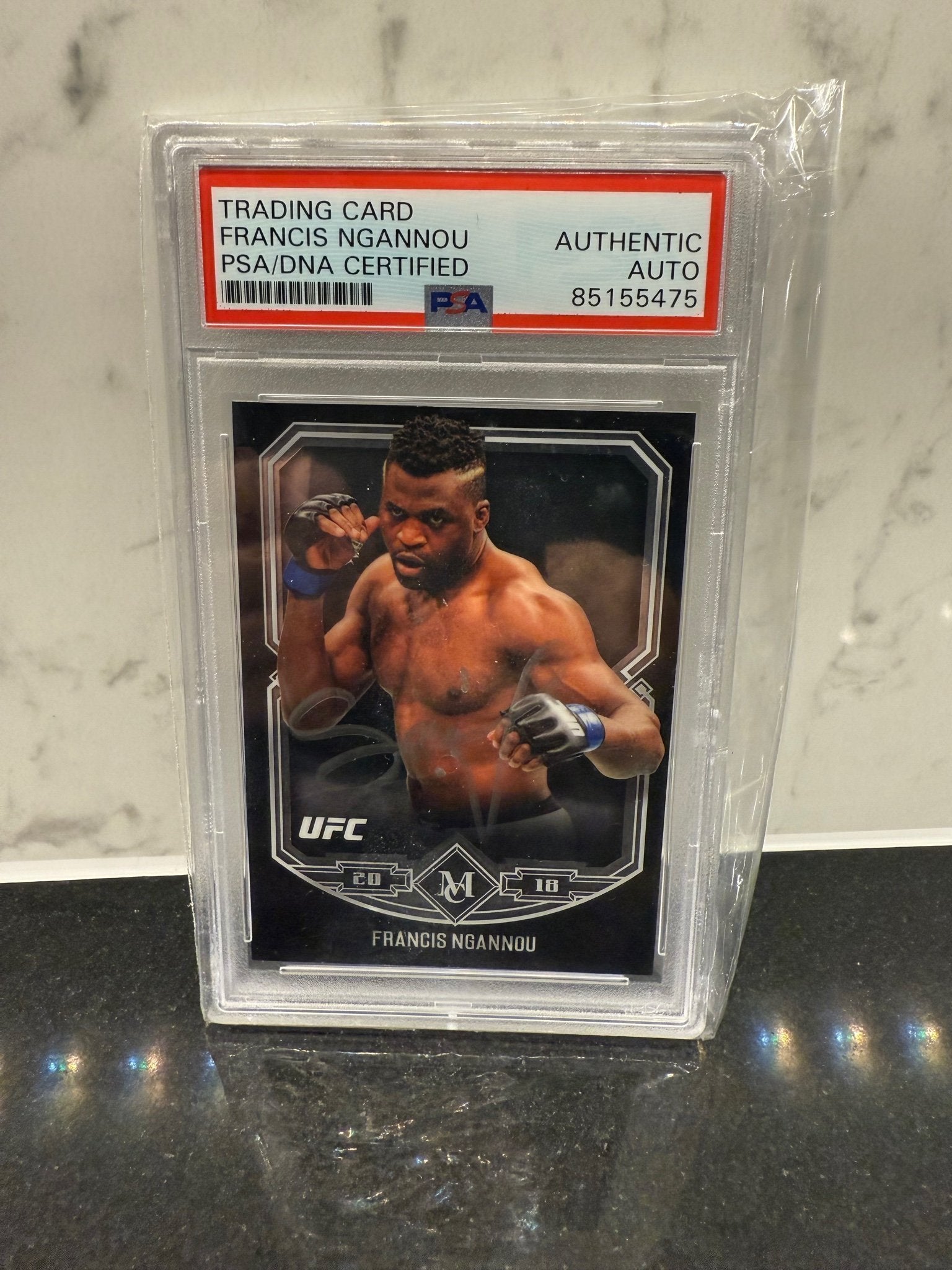 Francis Ngannou Autographed Card – 2018 Topps UFC Museum #UFCM-FN – PSA/DNA Certified