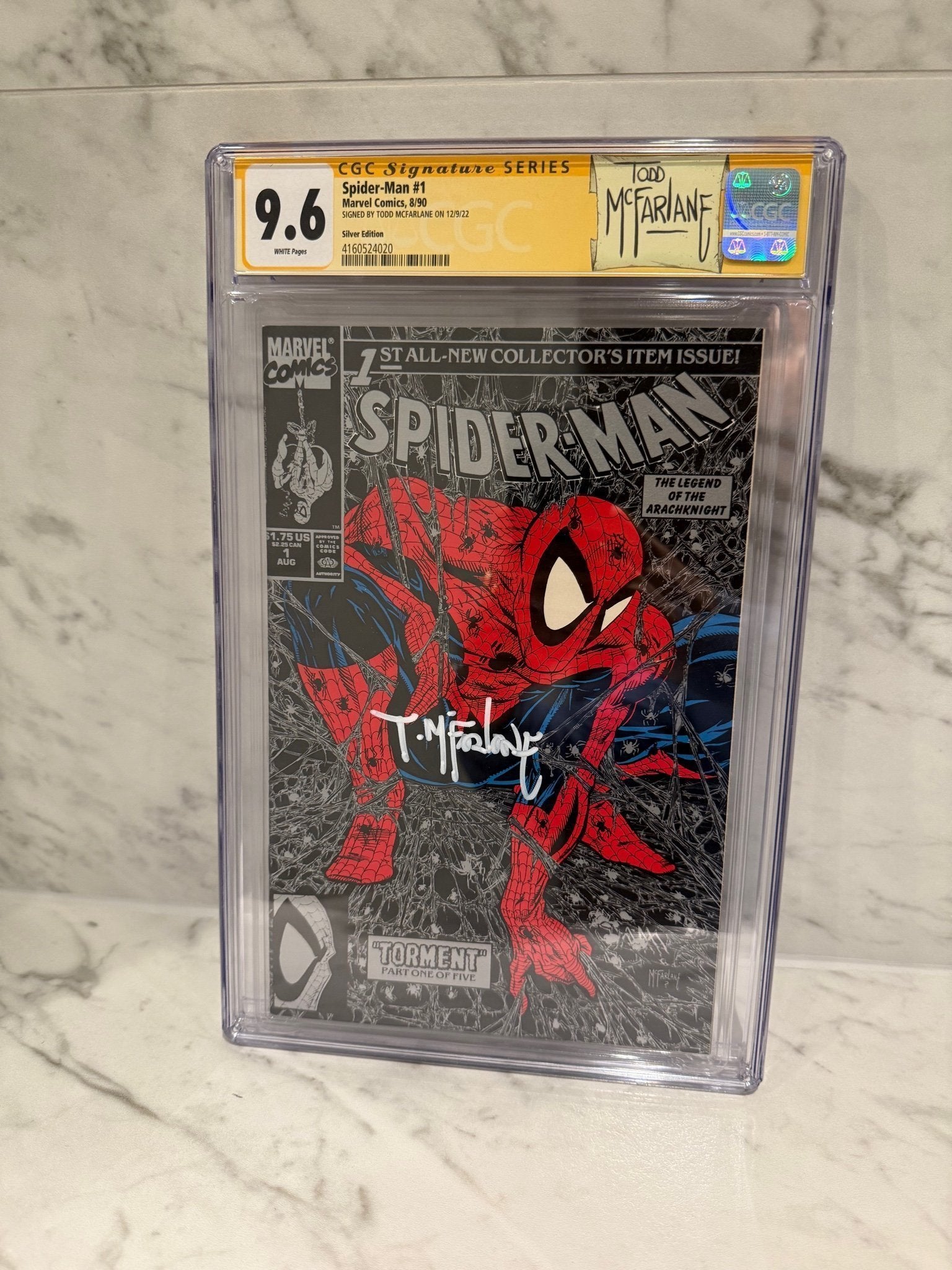 Spider-Man #1 – CGC 9.6 – Signed by Todd McFarlane – Marvel Key Issue