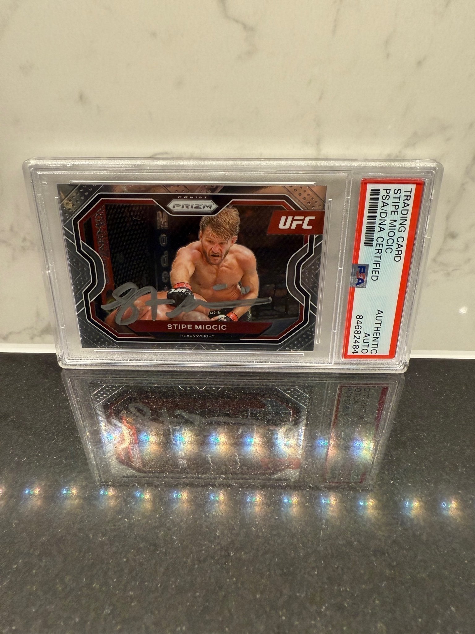Stipe Miocic Signed Card – 2021 Panini UFC Prizm – Autograph Auto – PSA/DNA Certified – MMA Legend