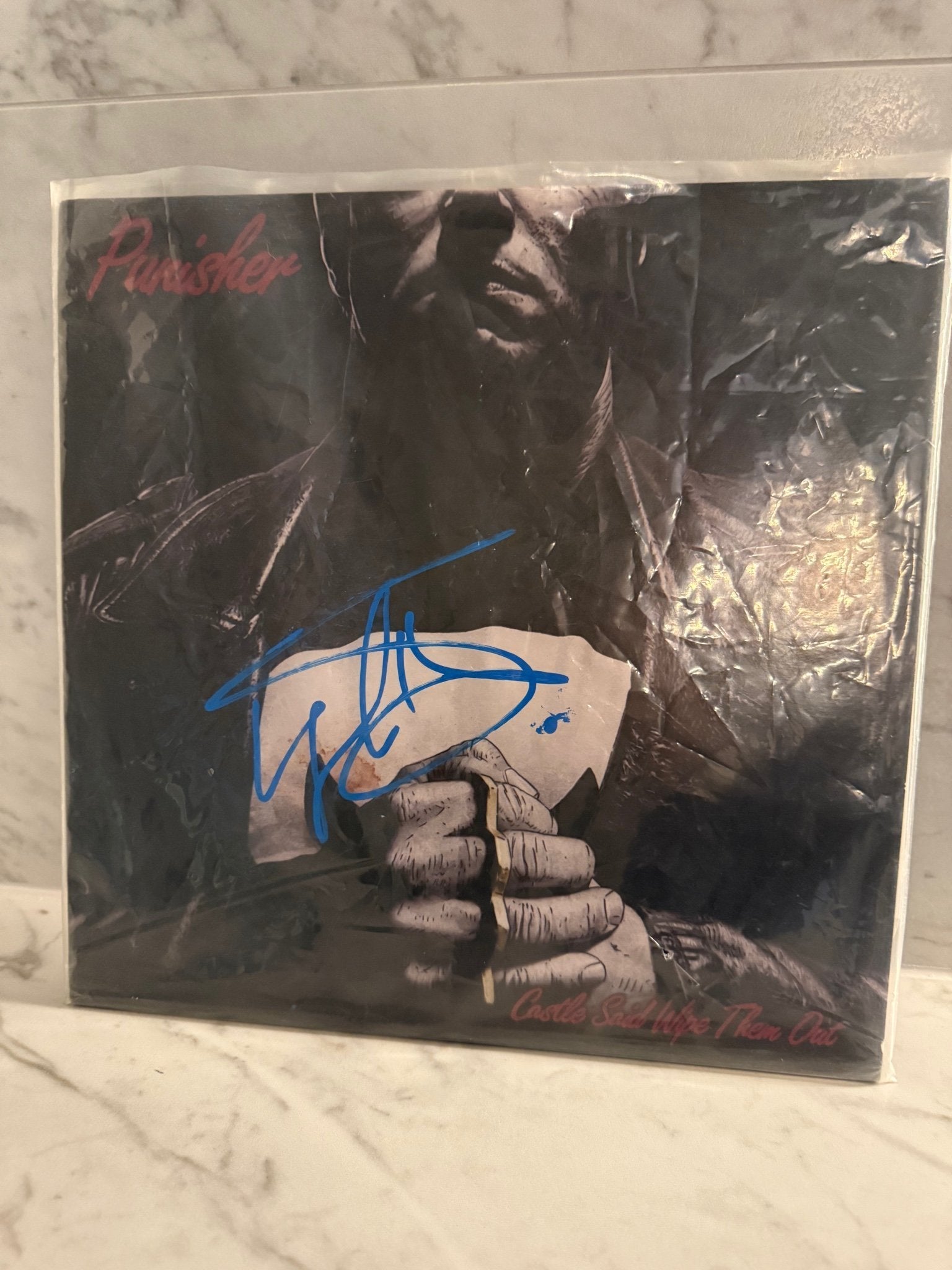 LL COOL J Signed Vinyl – Mama Said Knock You Out – Marvel Punisher Tribute Cover – PSA Authenticated