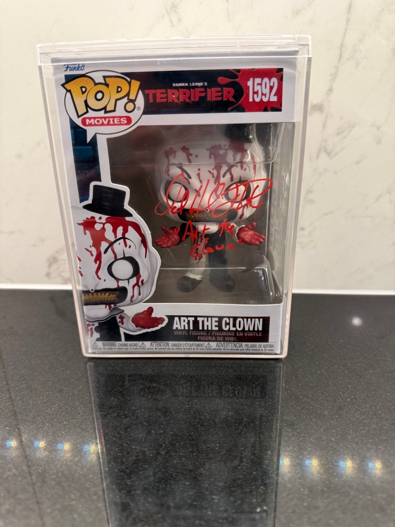 Art the Clown Signed Funko Pop – David Howard Thornton – JSA Authenticated – Quote & Sketch