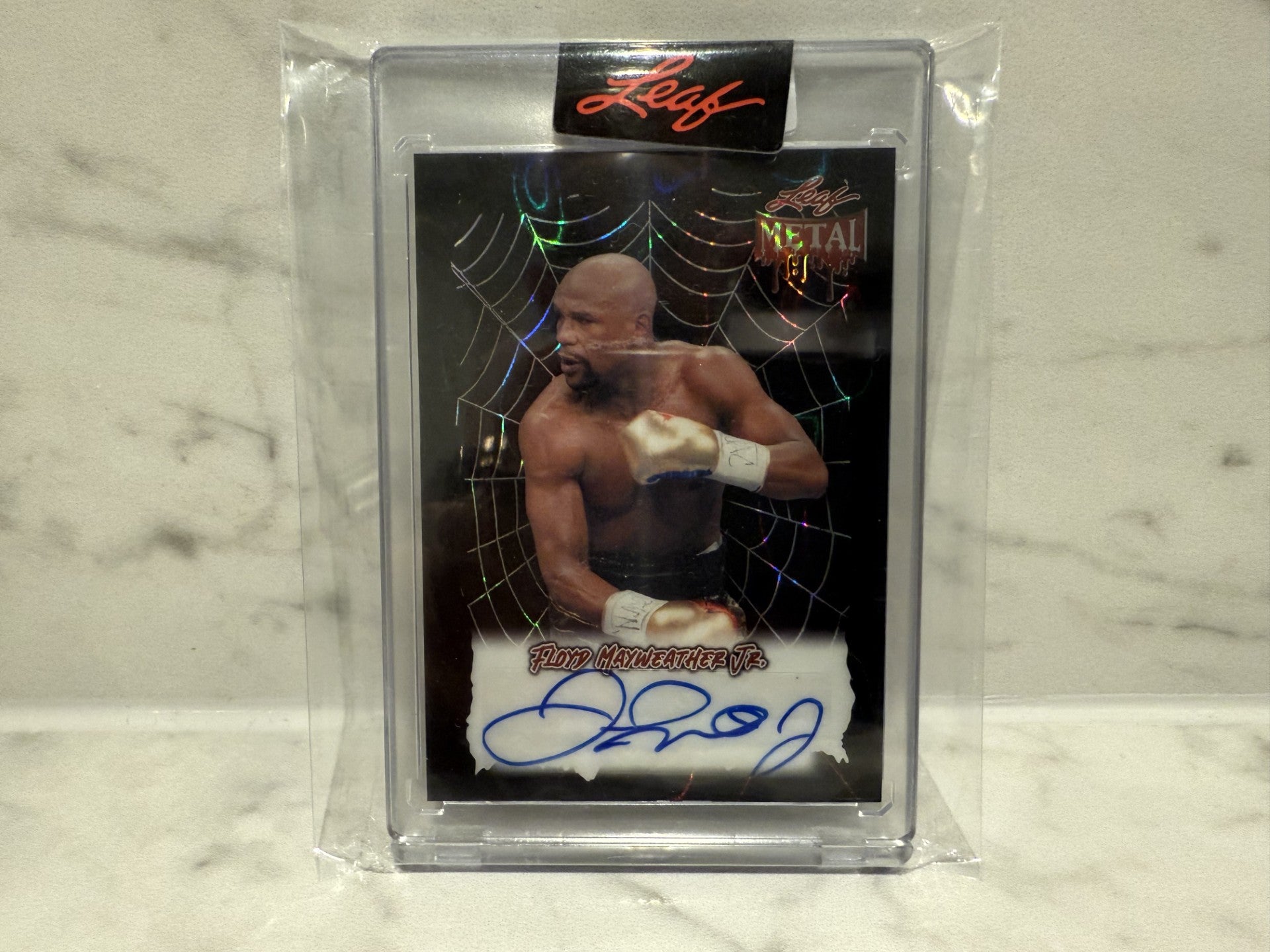 2025 Leaf Metal Halloween Conor McGregor & Floyd Mayweather 1/3 Signed Auto Card