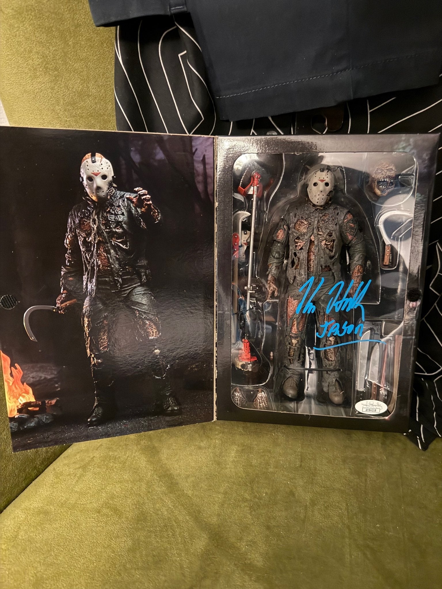 Kane Hodder Signed Jason Voorhees NECA Figure – Friday the 13th – Autographed Box – BAS/JSA COA