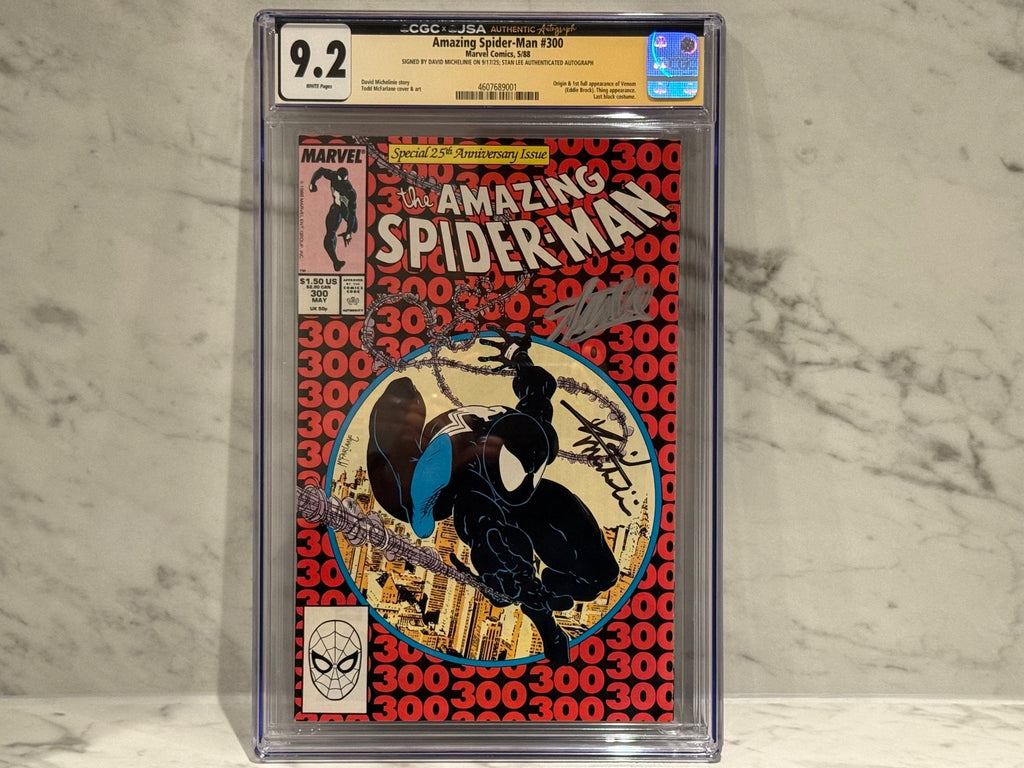 Amazing Spider-Man #300 CGC 9.2 SS Dual Signed Stan Lee