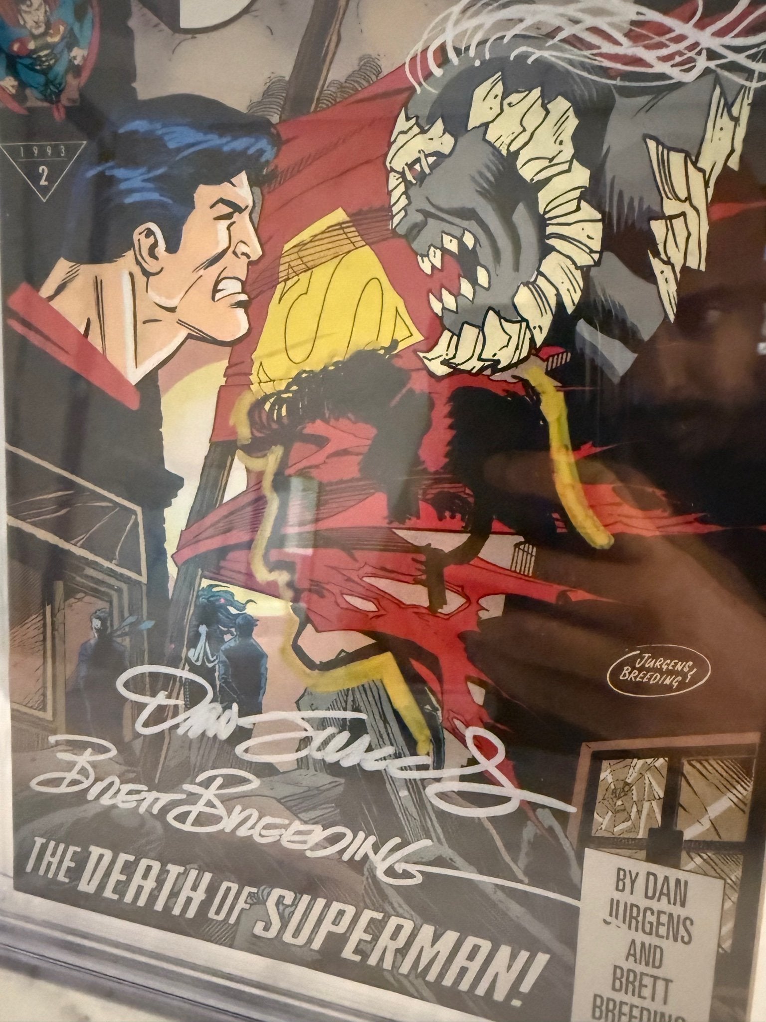 Superman #75 2nd print! 3x sketched 2x signed CGC 9.4