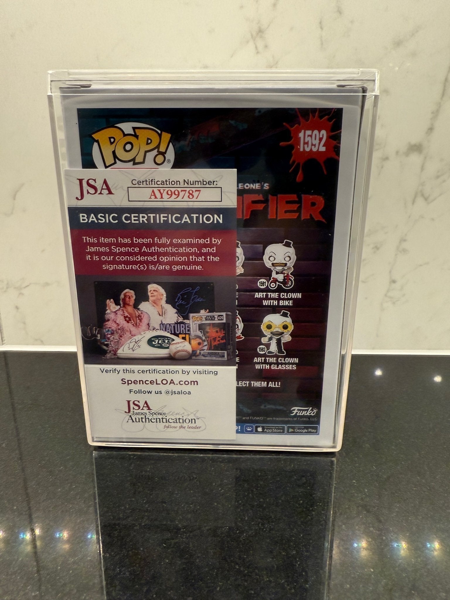 Art the Clown Signed Funko Pop – David Howard Thornton – JSA Authenticated – Quote & Sketch