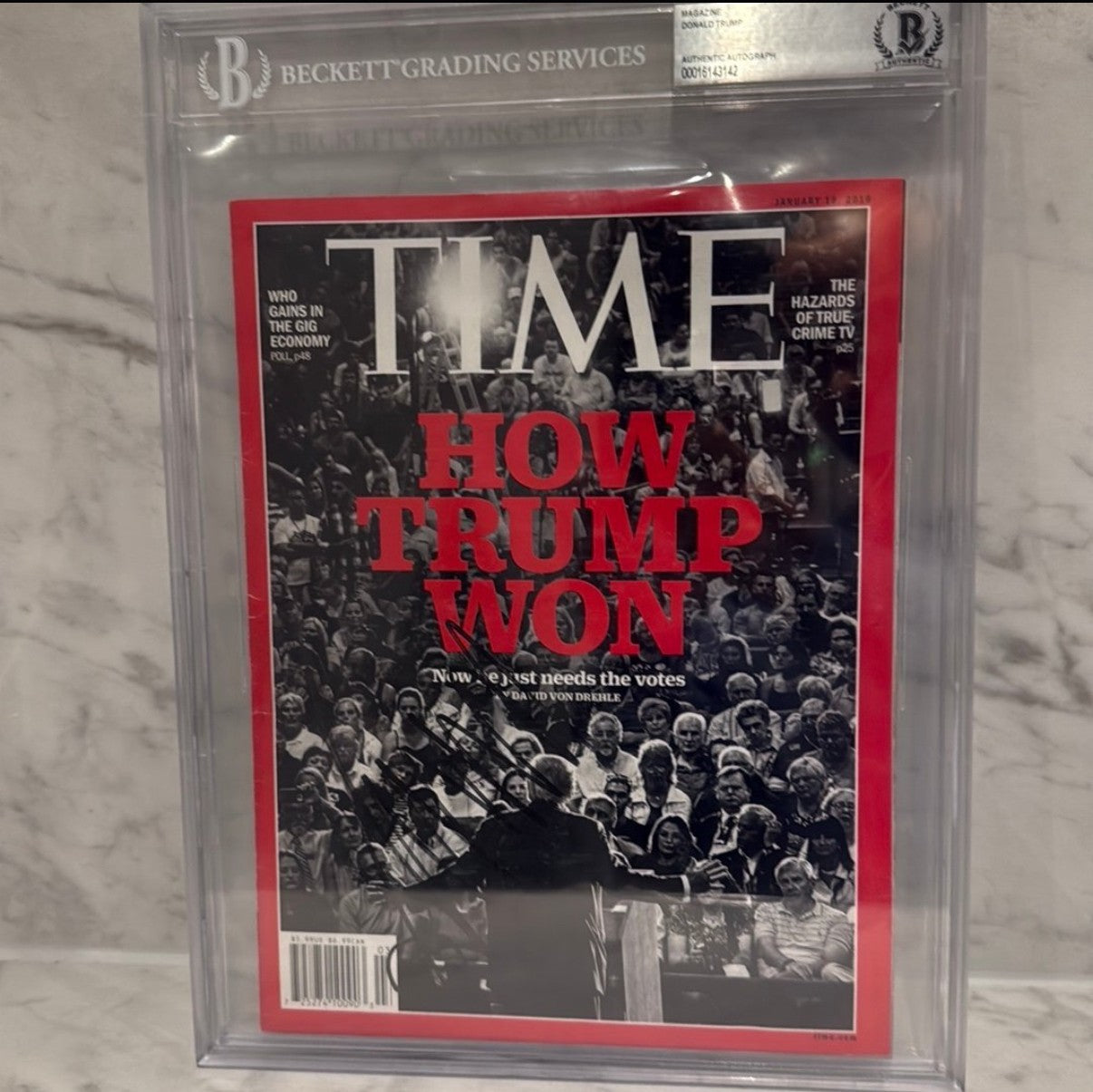 Donald Trump – Signed TIME Magazine (Beckett Auth) + Official Trump Watch
