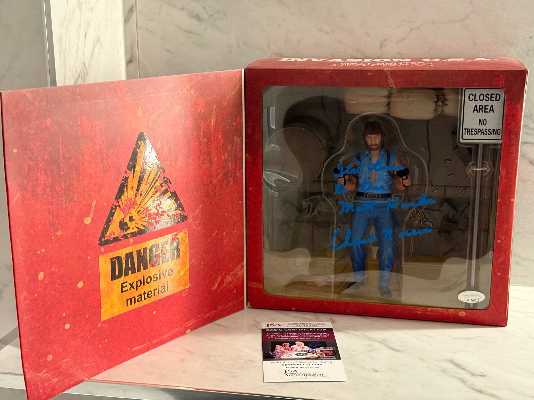 Chuck Norris Signed Action Figure – 