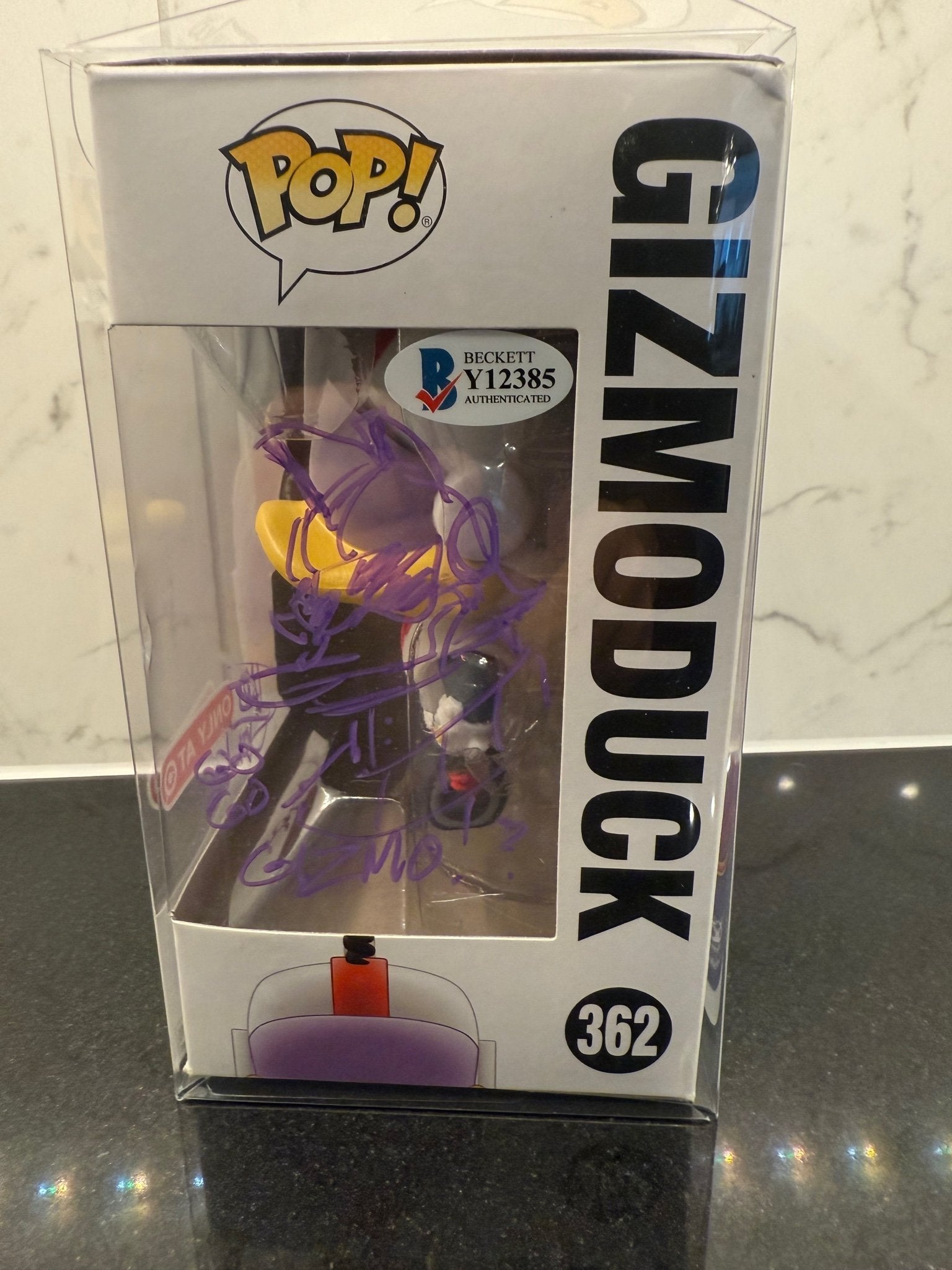 Gizmoduck Funko Pop! – Signed & Sketched by Tad Stones – Becket COA – DuckTales/Disney Collector's Item