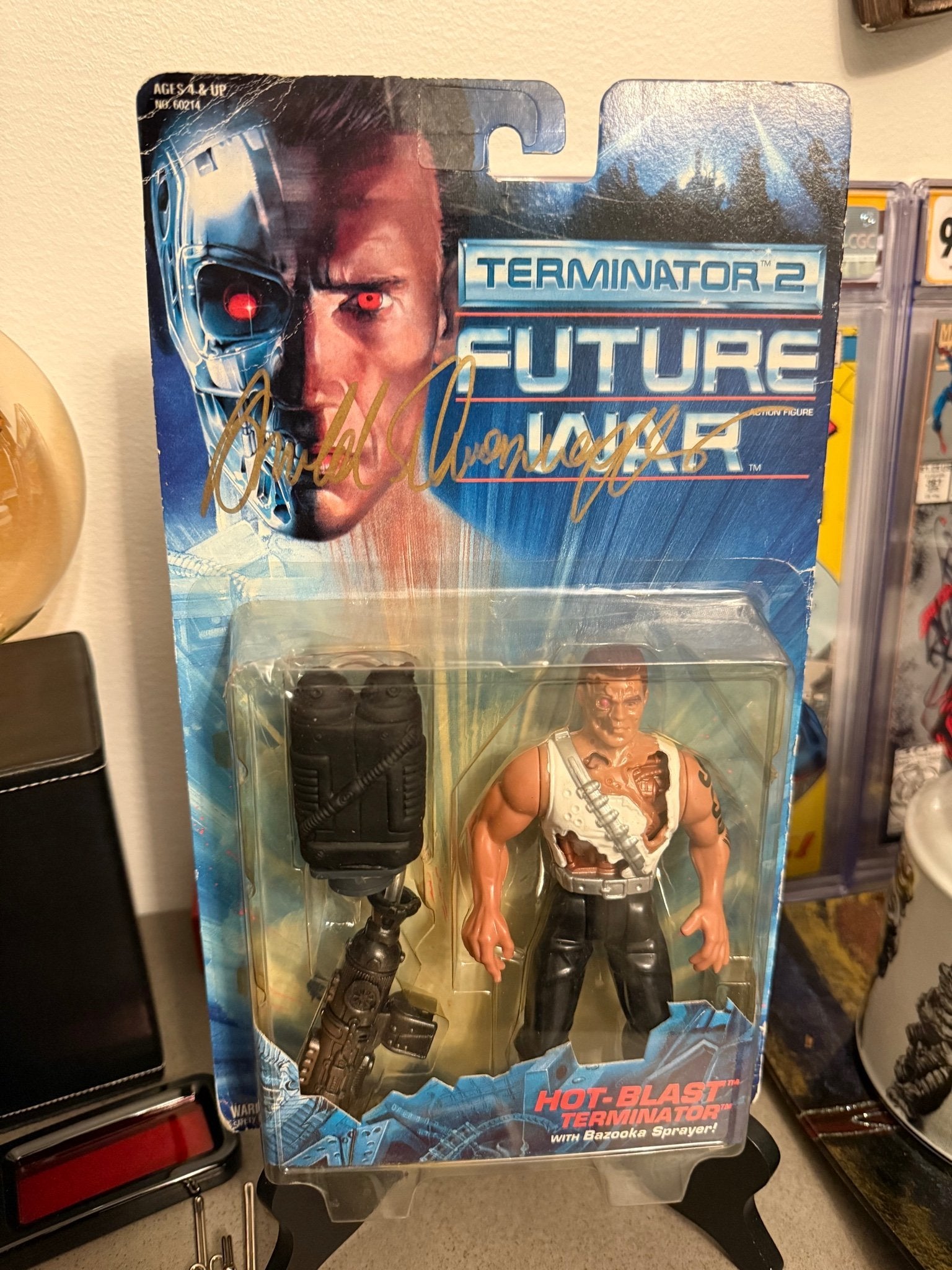 Arnold Schwarzenegger Signed Terminator 2 Kenner Action Figure – Autographed Toy – Beckett COA – T2 Collectible