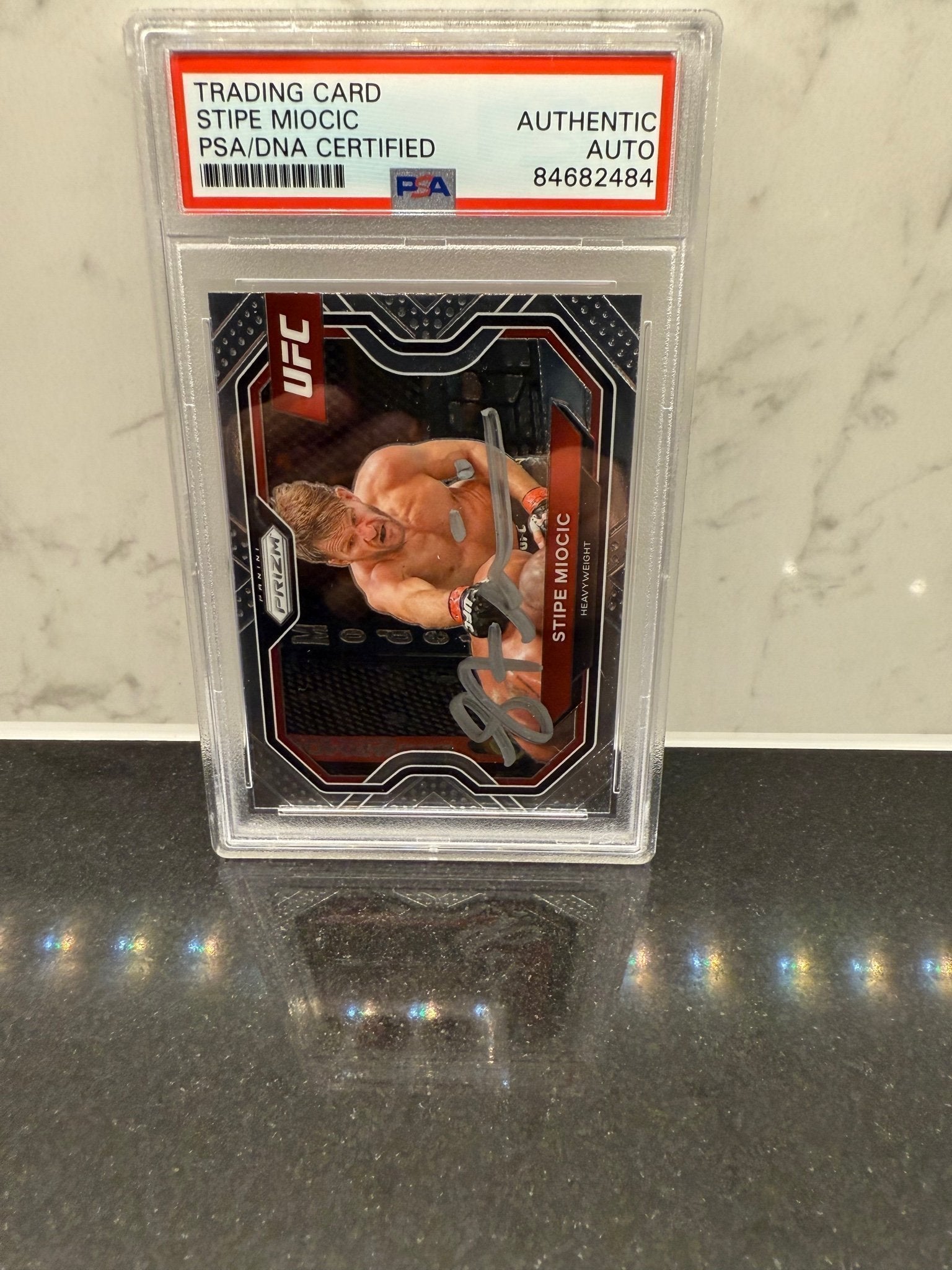 Stipe Miocic Signed Card – 2021 Panini UFC Prizm – Autograph Auto – PSA/DNA Certified – MMA Legend