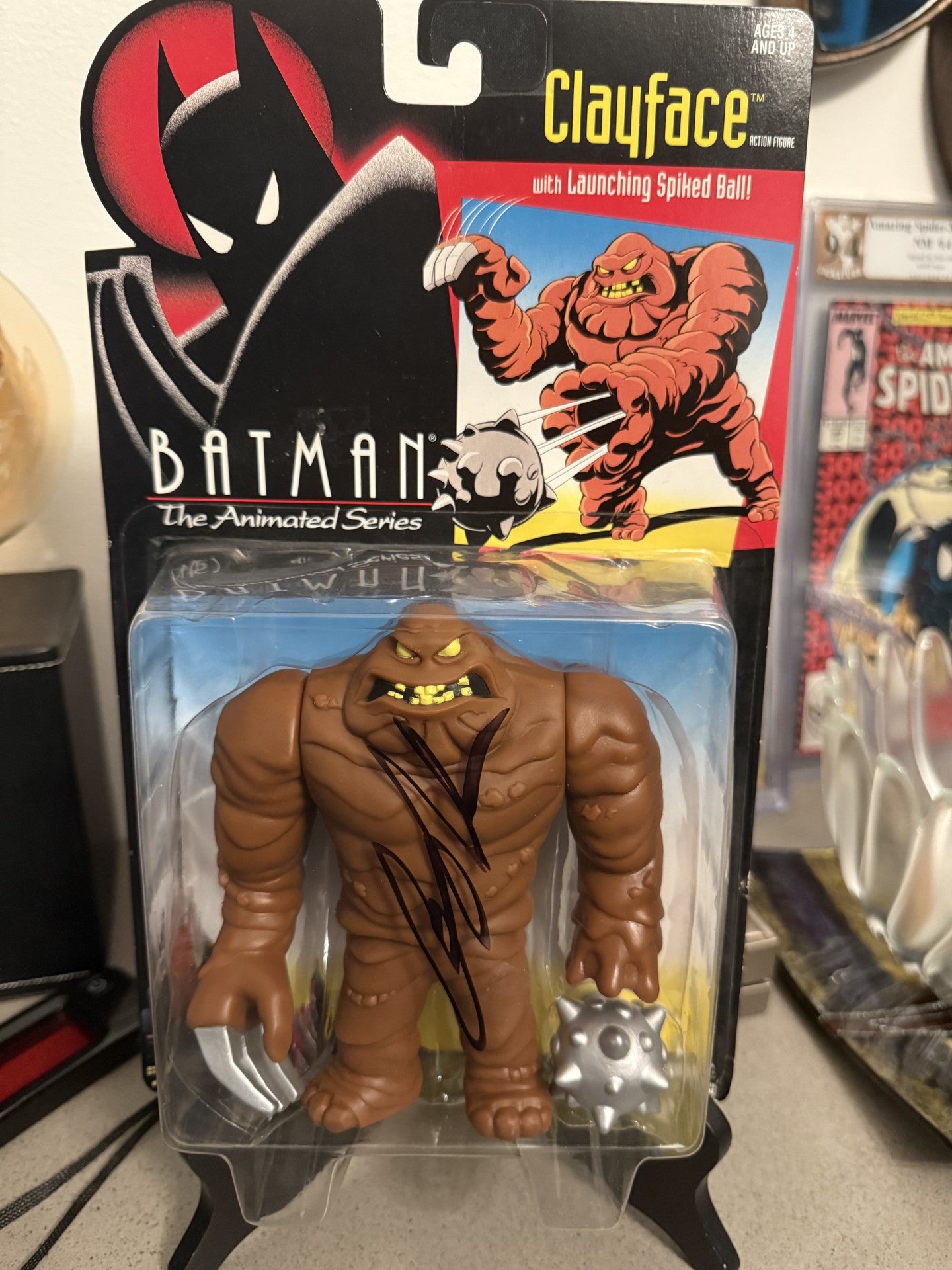 Ron Perlman Signed Clayface Action Figure – Batman: The Animated Series – Vintage – JSA COA
